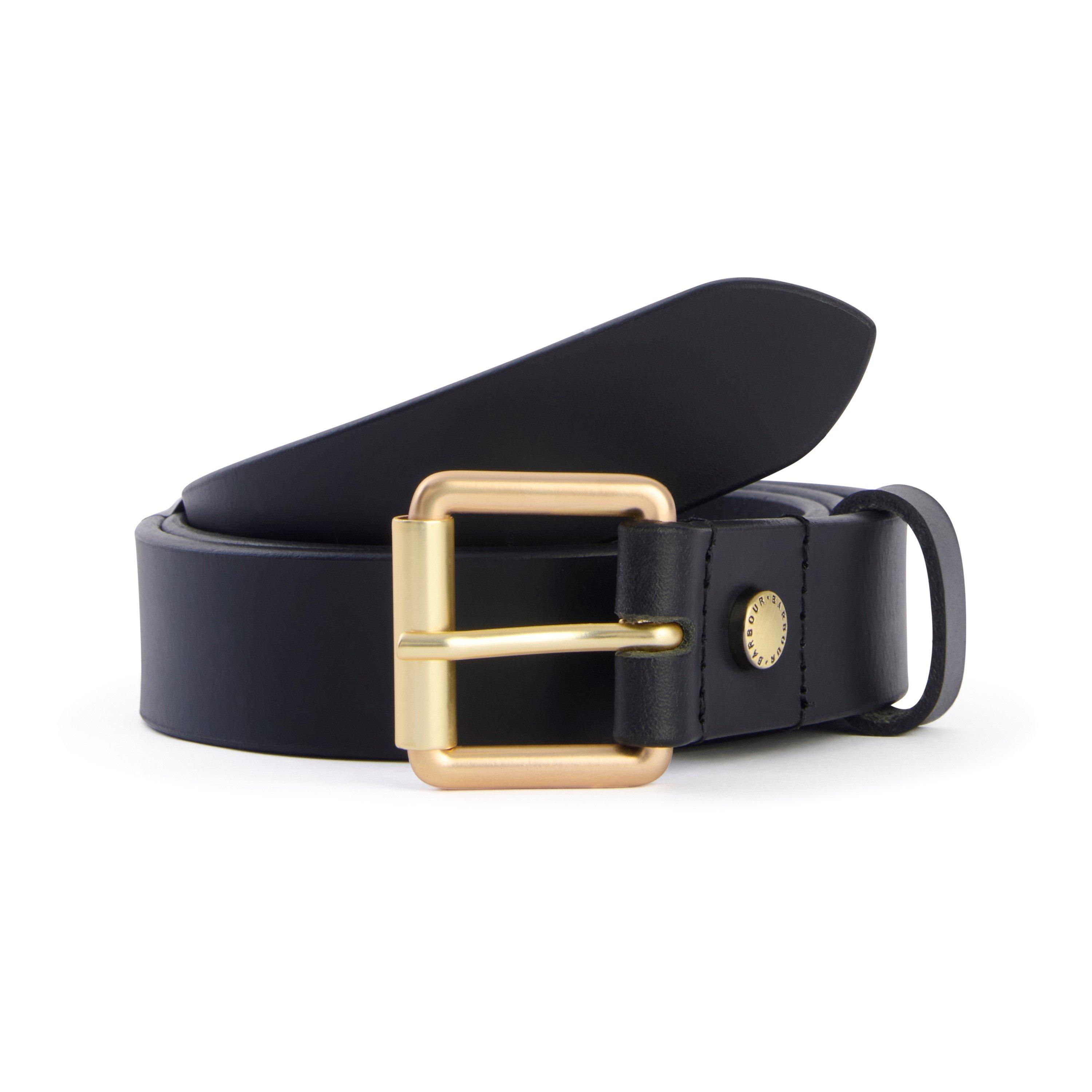 Black - Barbour - Womens Maia Leather Belt - 3