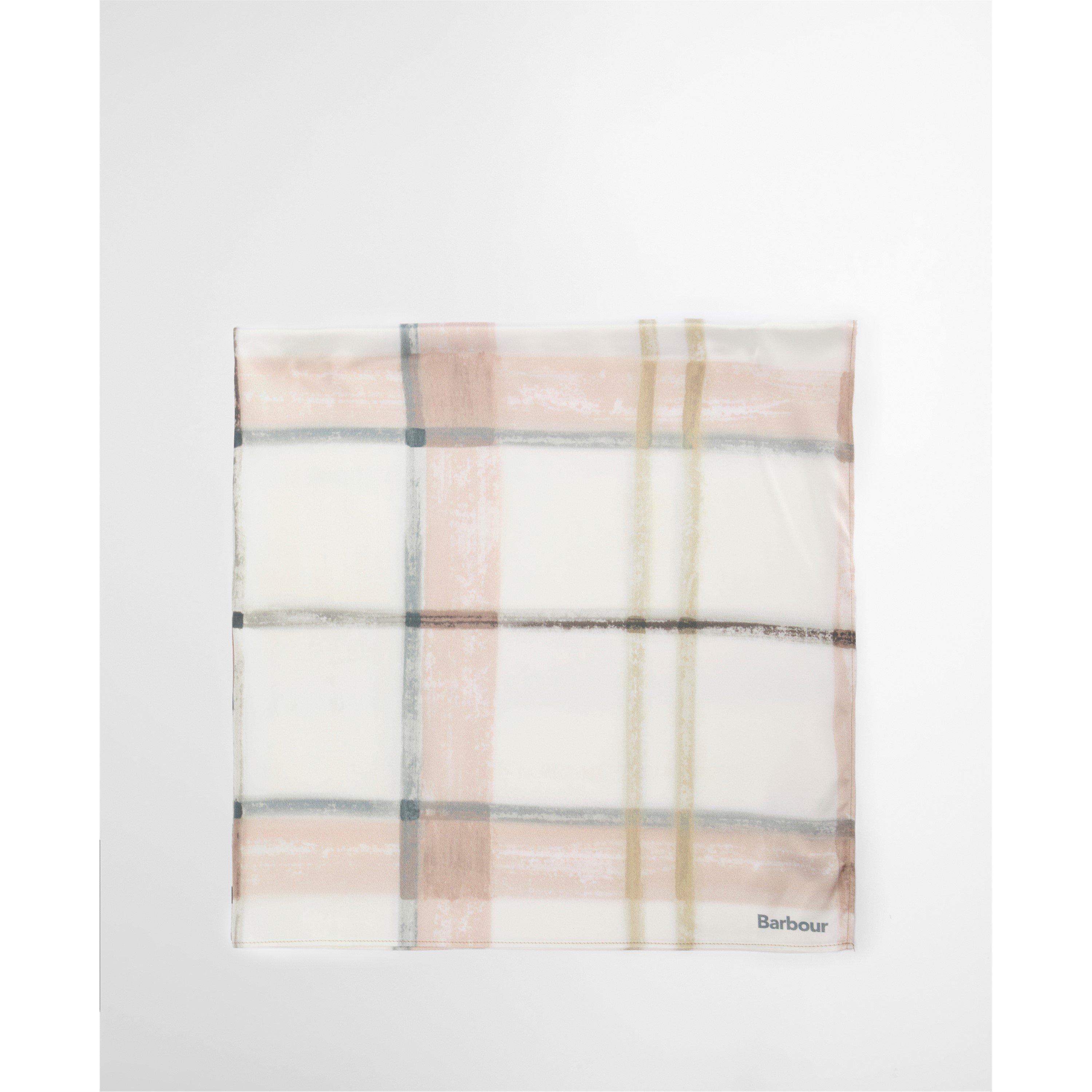 Silver Check - Barbour - Womens Gianna Tartan Scarf - 2