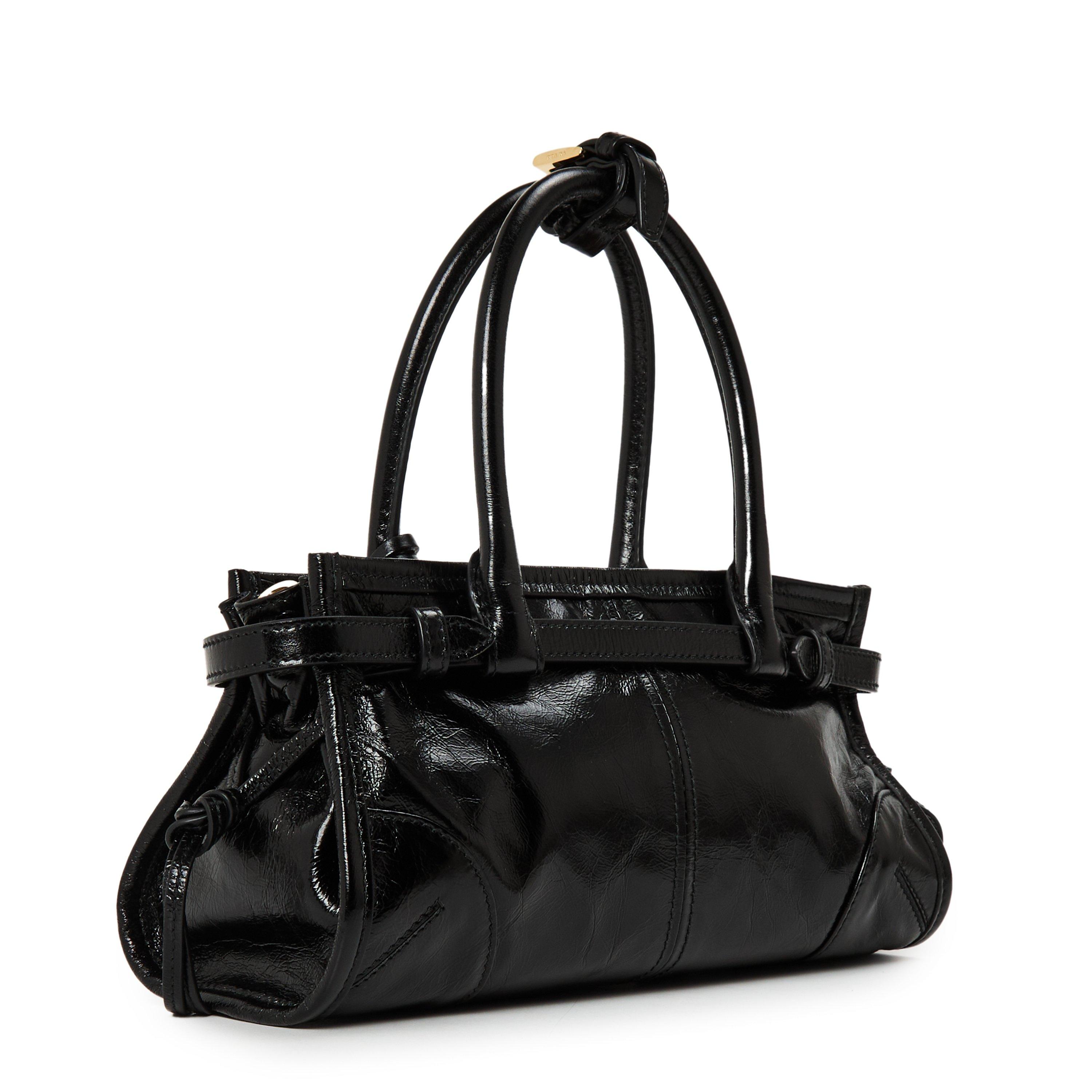 Nero - Prada - Women's Small Bonnie Top Handle Bag - 2
