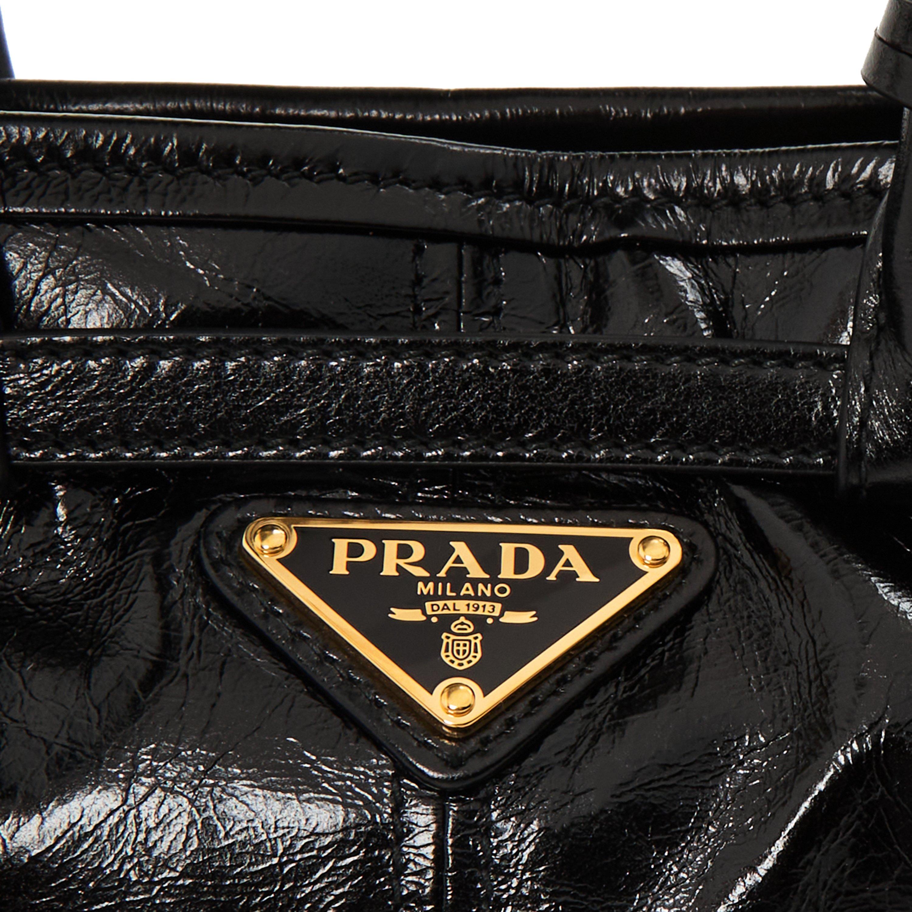 Nero - Prada - Women's Small Bonnie Top Handle Bag - 4