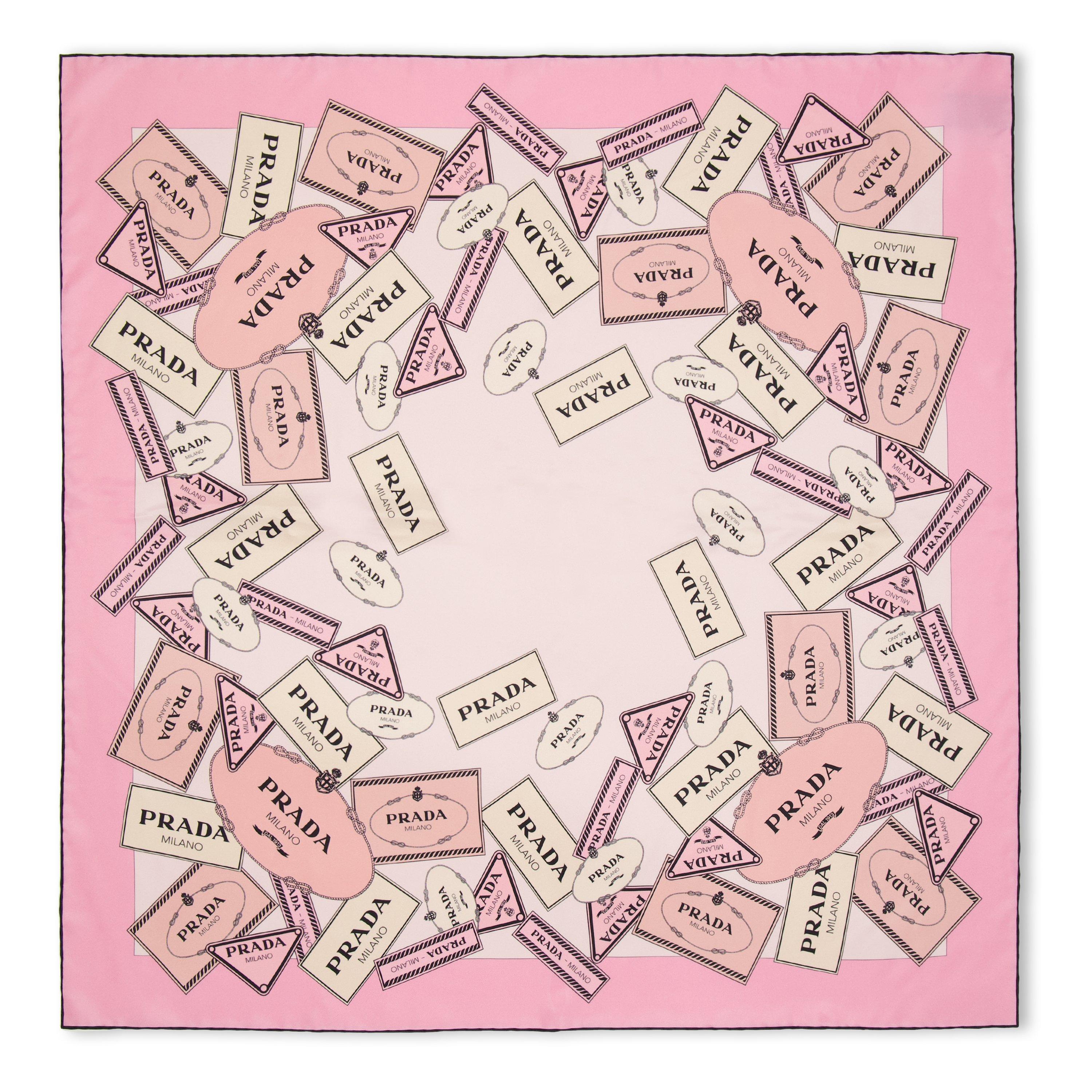 Rosa - Prada - Women's Large Silk Scarf - 1