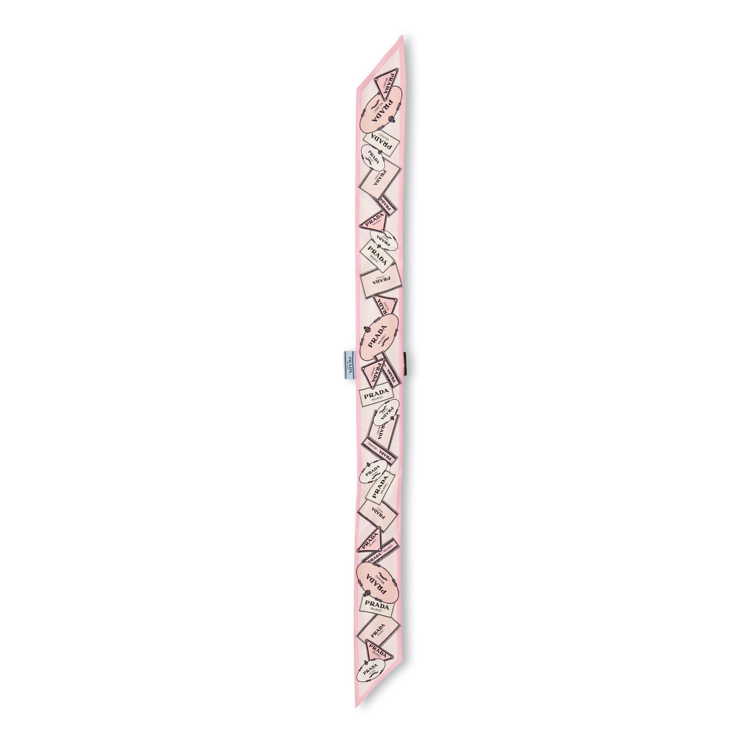 Prada Women's Twill Silk Scarf - Rosa