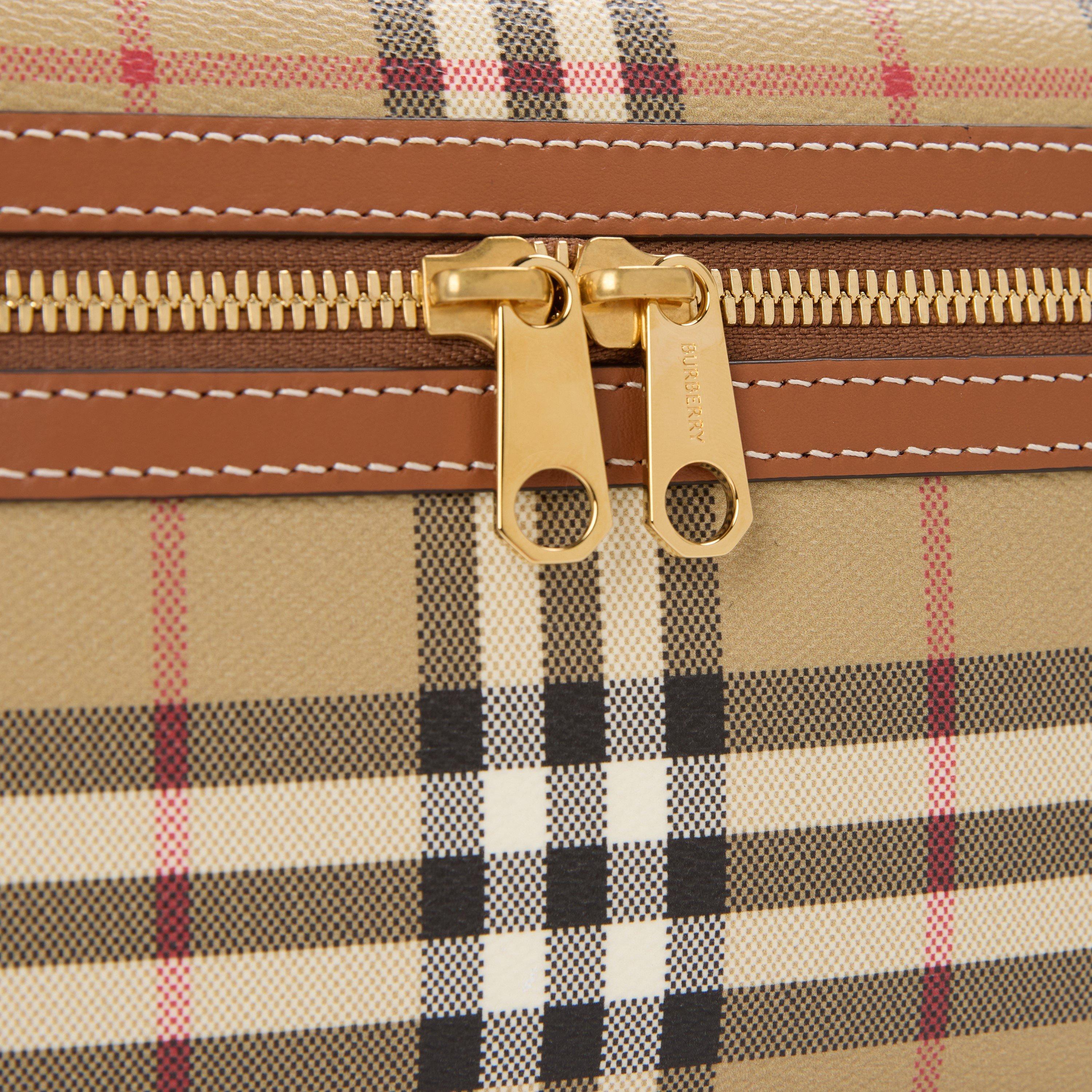 Vintage Check - Burberry - Women's Burb Vanity Case Top Handle Bag - 4