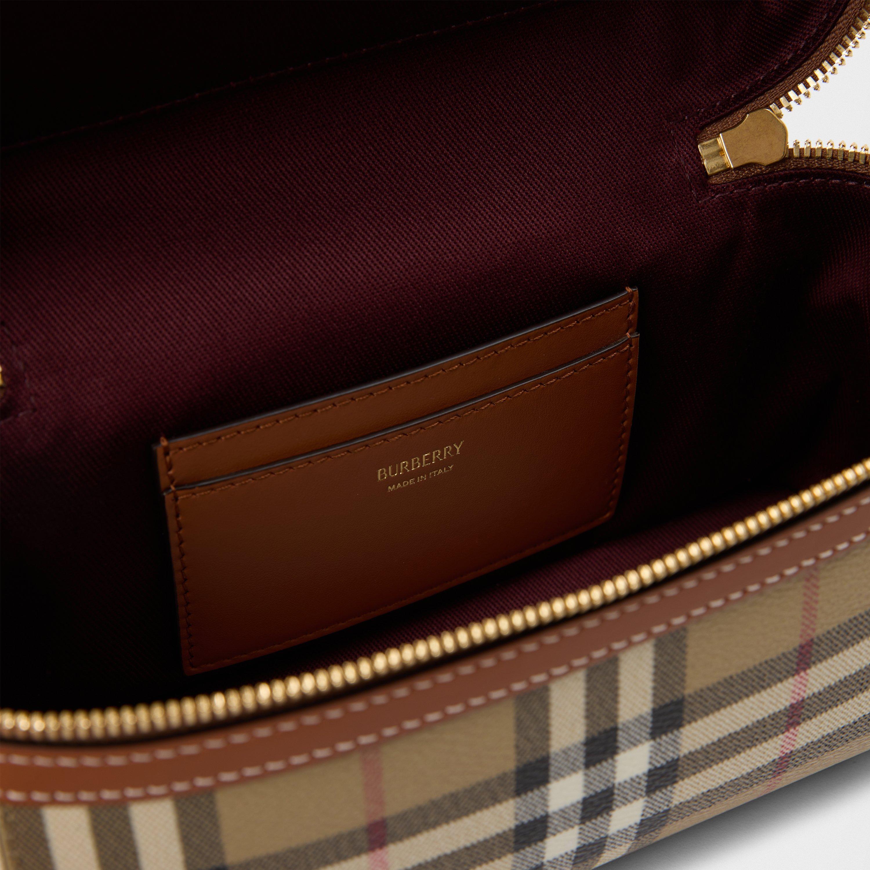 Vintage Check - Burberry - Women's Burb Vanity Case Top Handle Bag - 5