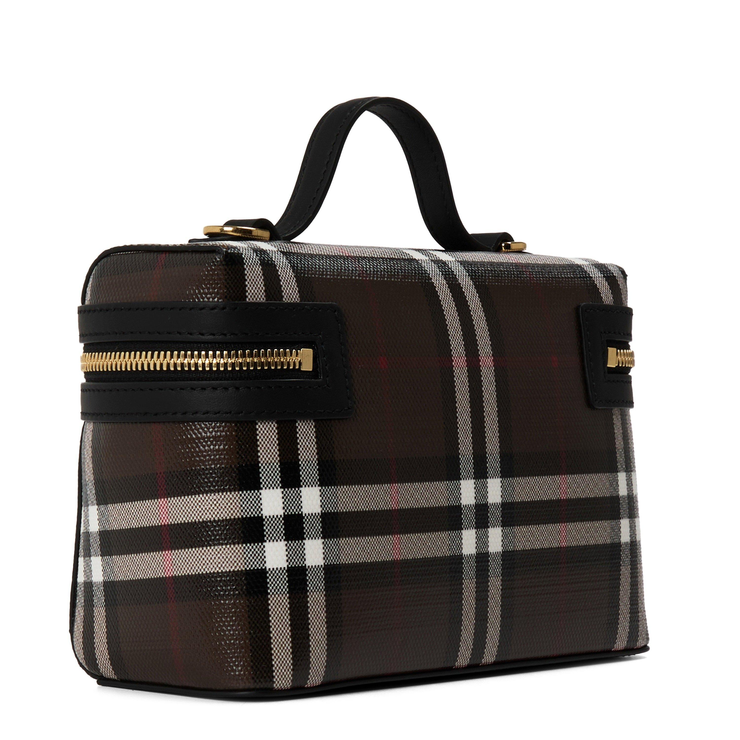 Chocolate Brown - Burberry - Women's Burb Vanity Case Top Handle Bag - 2