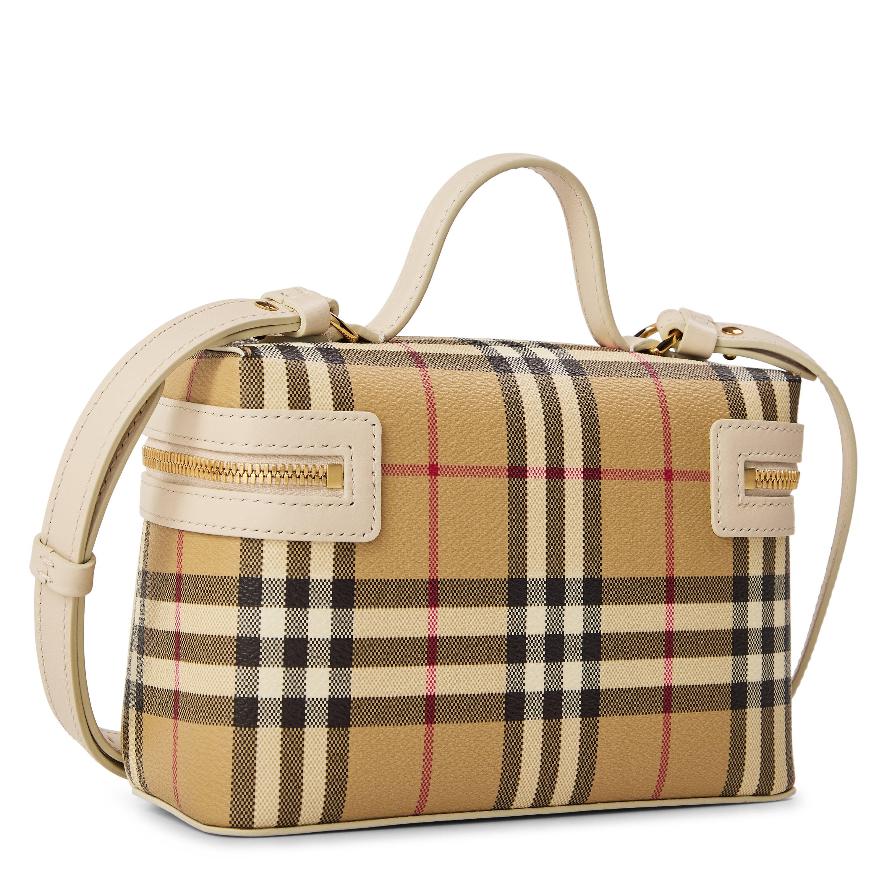Check/Soap - Burberry - Women's Burb Vanity Case Top Handle Bag - 2