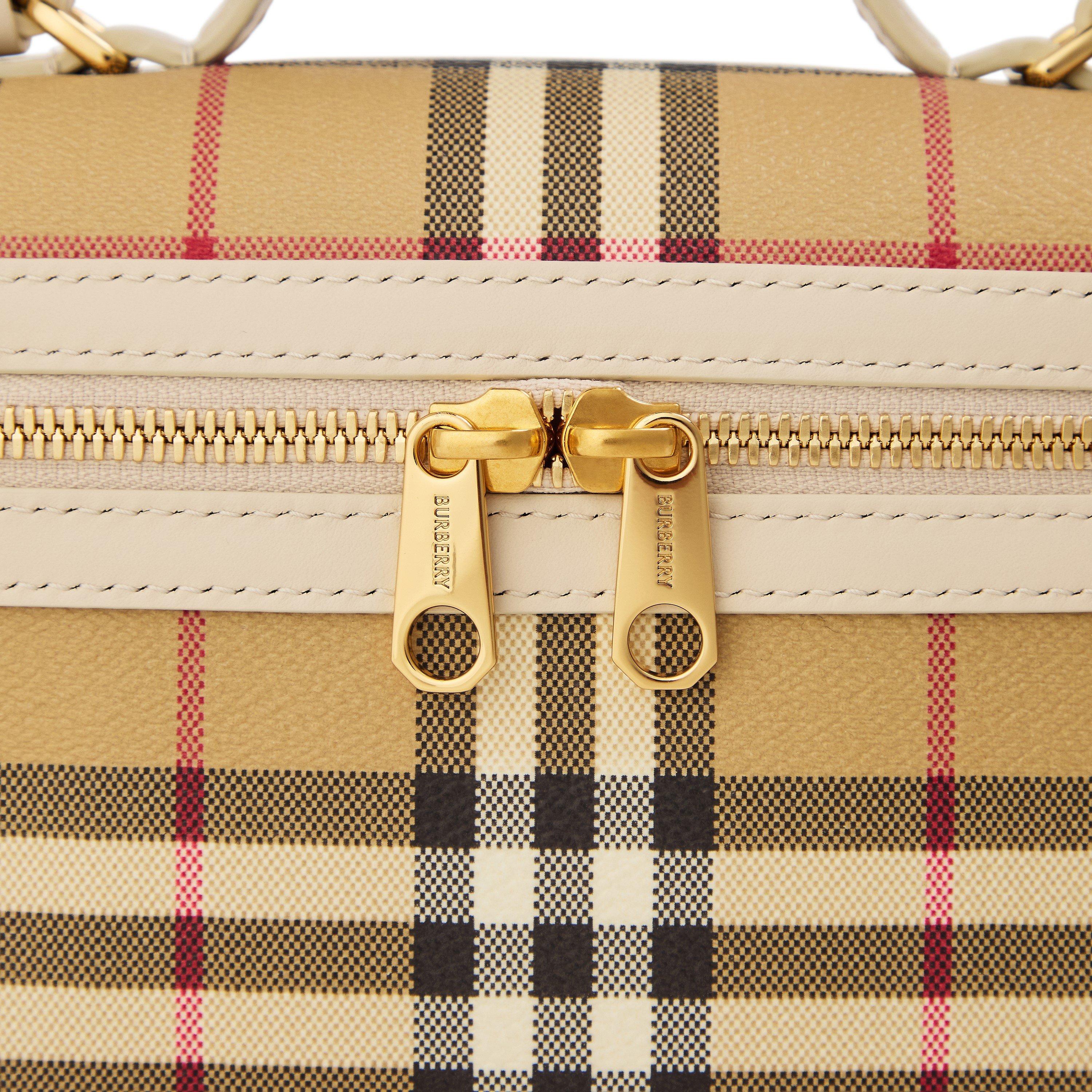 Check/Soap - Burberry - Women's Burb Vanity Case Top Handle Bag - 3