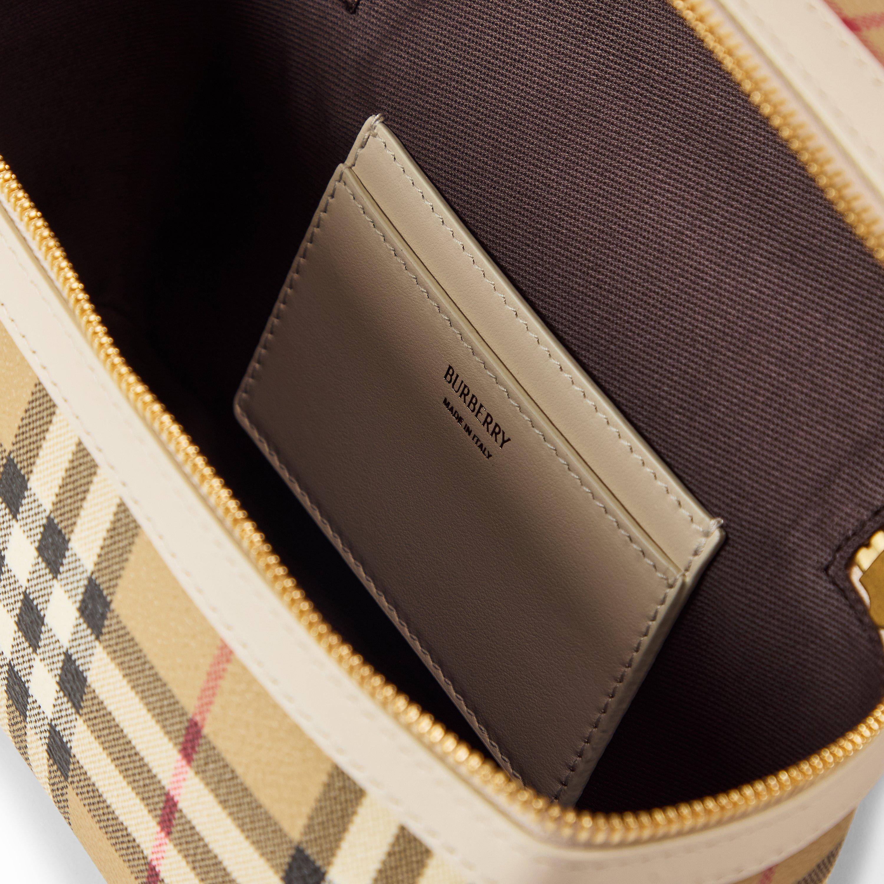 Check/Soap - Burberry - Women's Burb Vanity Case Top Handle Bag - 4