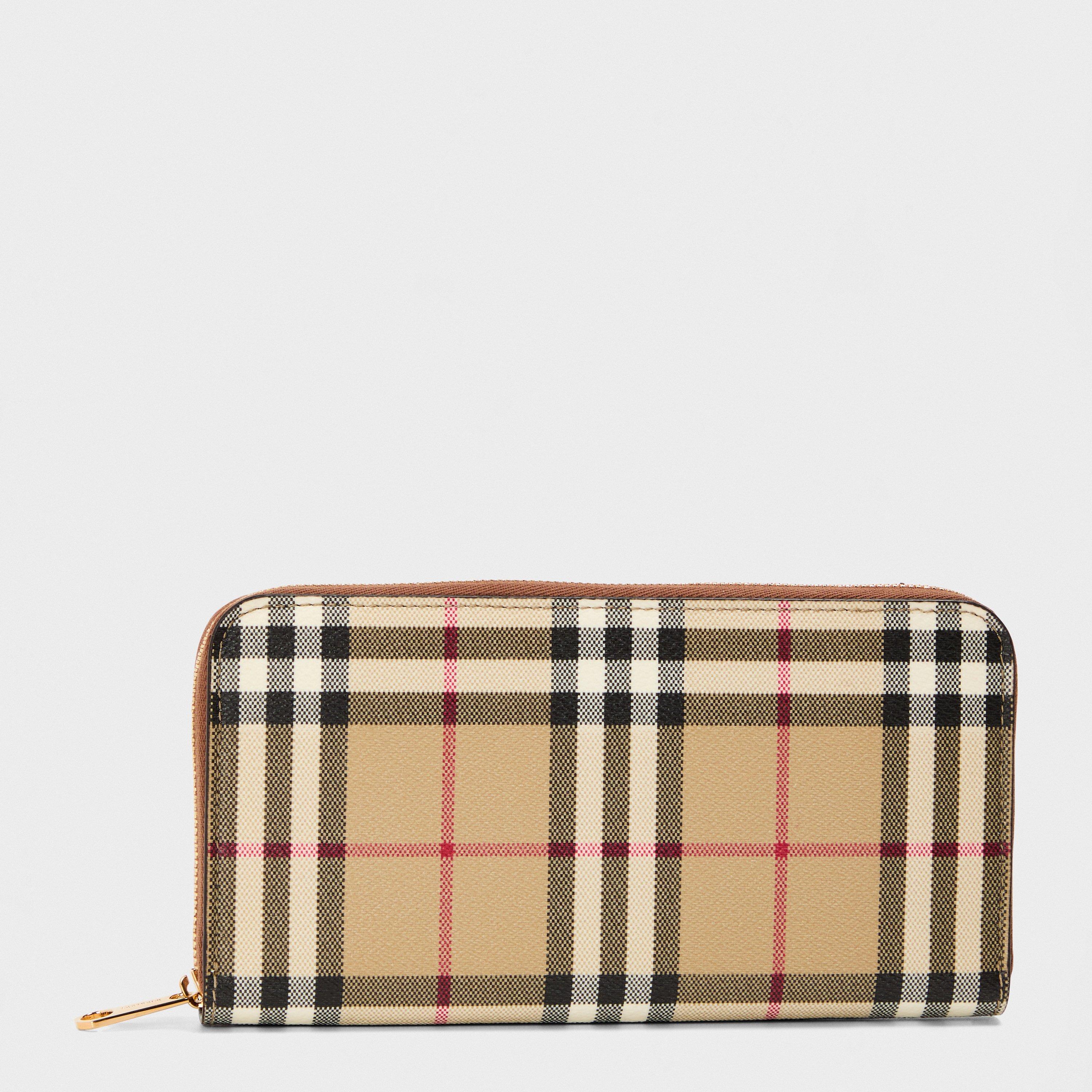 Burberry Women's Zip Around Purse - Vintage Check