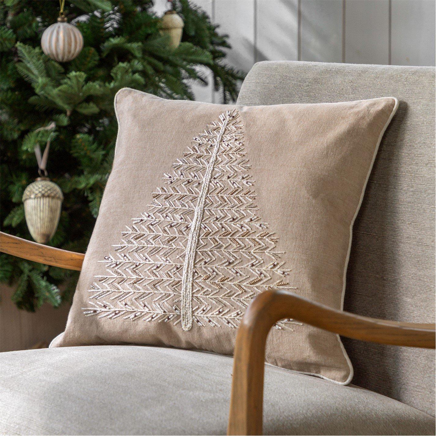 Pearly White - Gallery - White Single Tree Cushion 450x450mm - 1