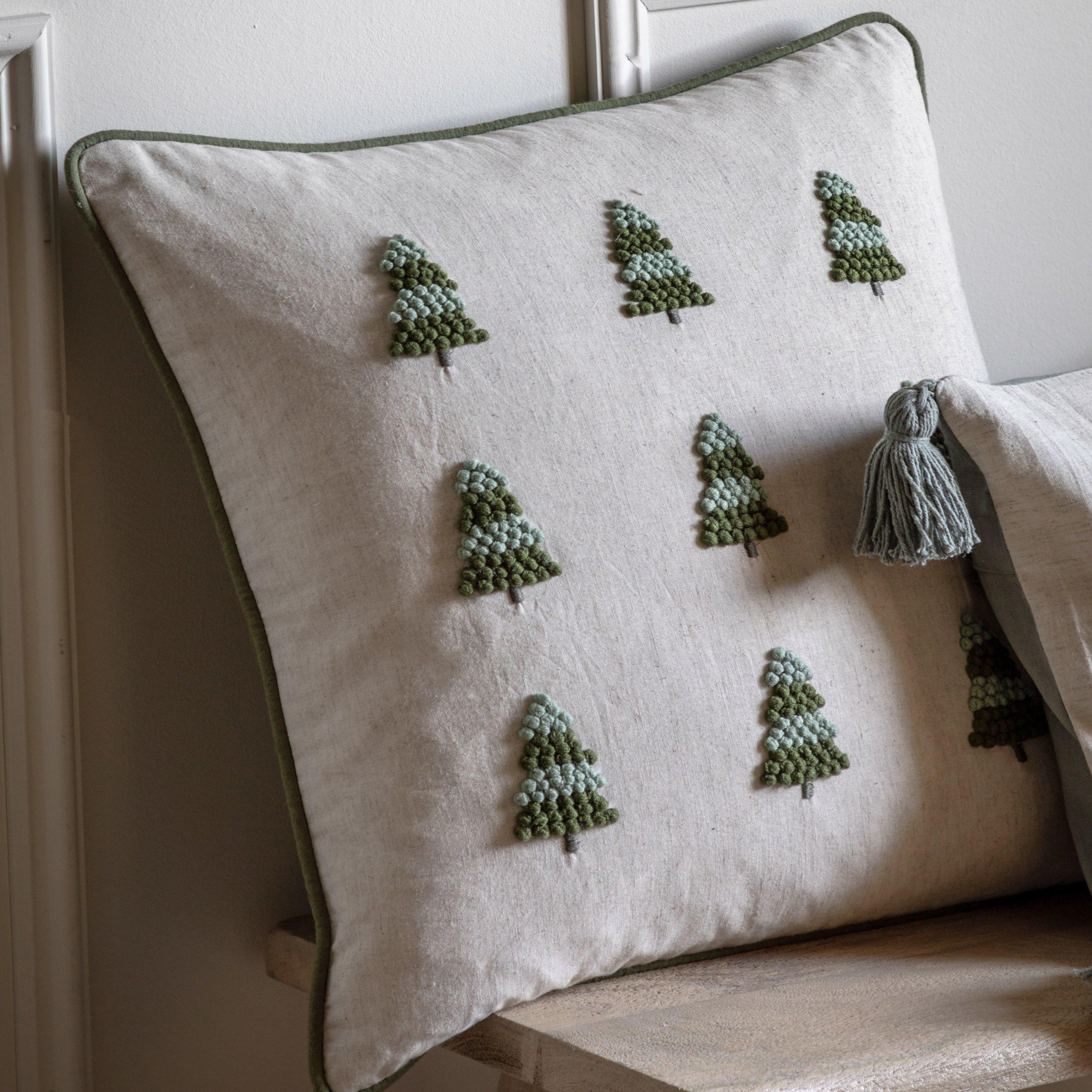 Green - Gallery - Knot Tree Cushion 450x450mm - 2
