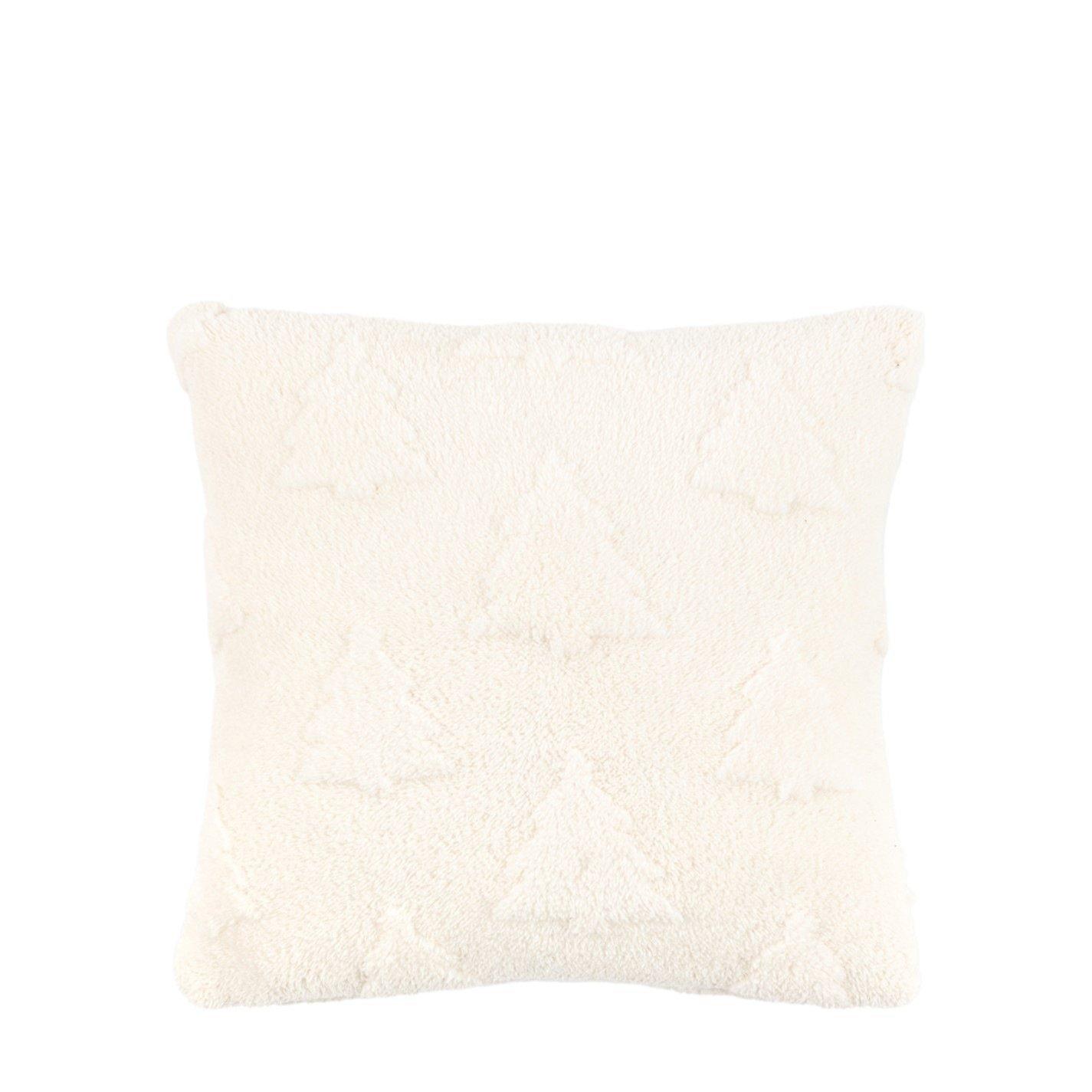 Cream - Gallery - Luxe Christmas Tree Sherpa Cushion 430x430mm - 2