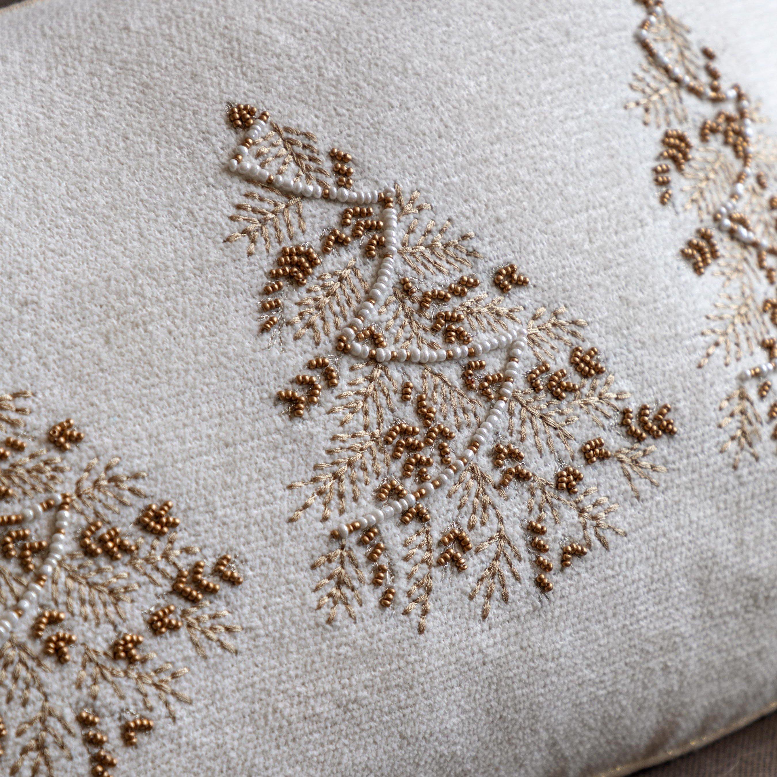 Embroided - Gallery - Luxe Embroidered Tree Trio Cushion 300x500mm - 2