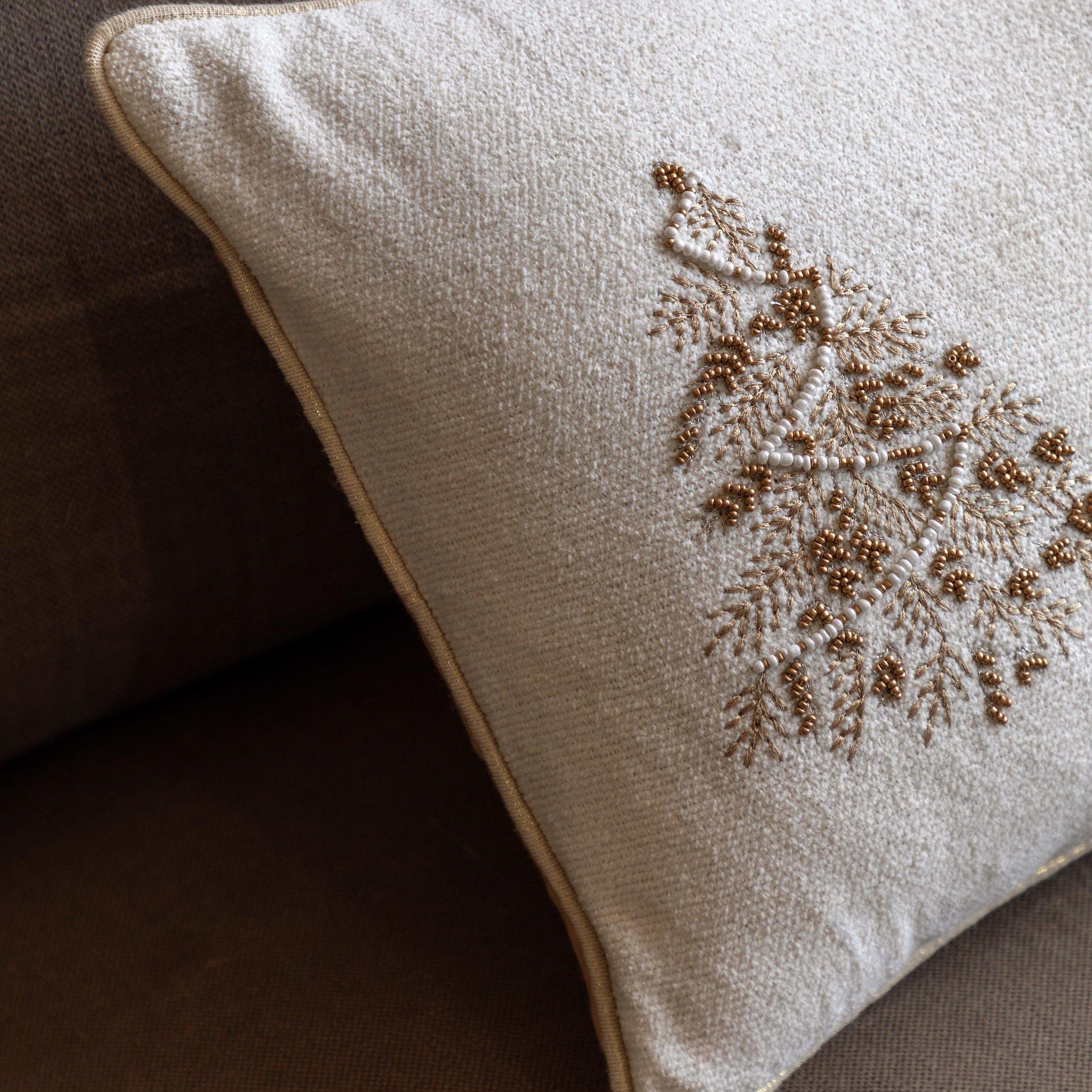 Embroided - Gallery - Luxe Embroidered Tree Trio Cushion 300x500mm - 3
