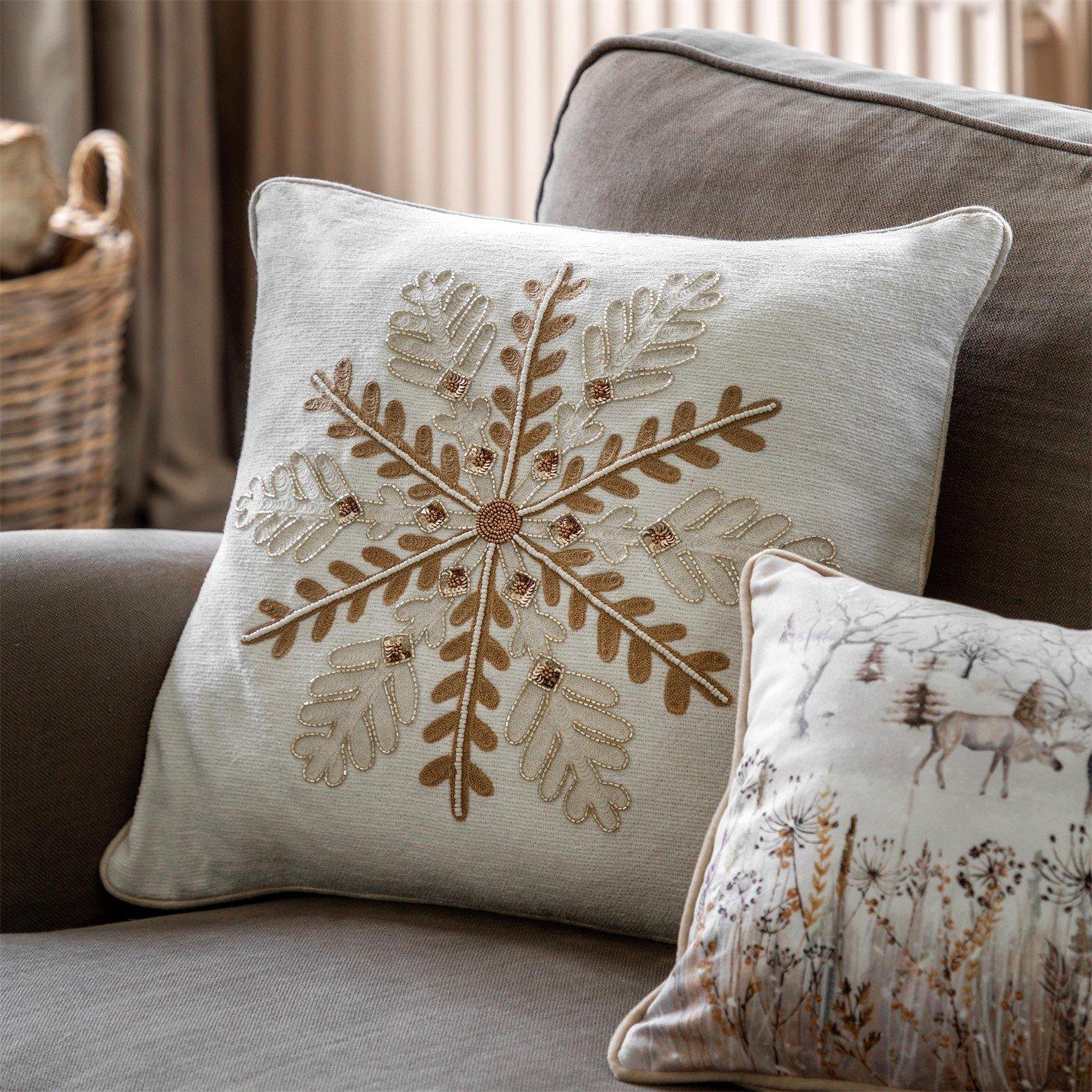 Snowflake - Gallery - Deco Luxe Snowflake Cushion 450x450mm - 1
