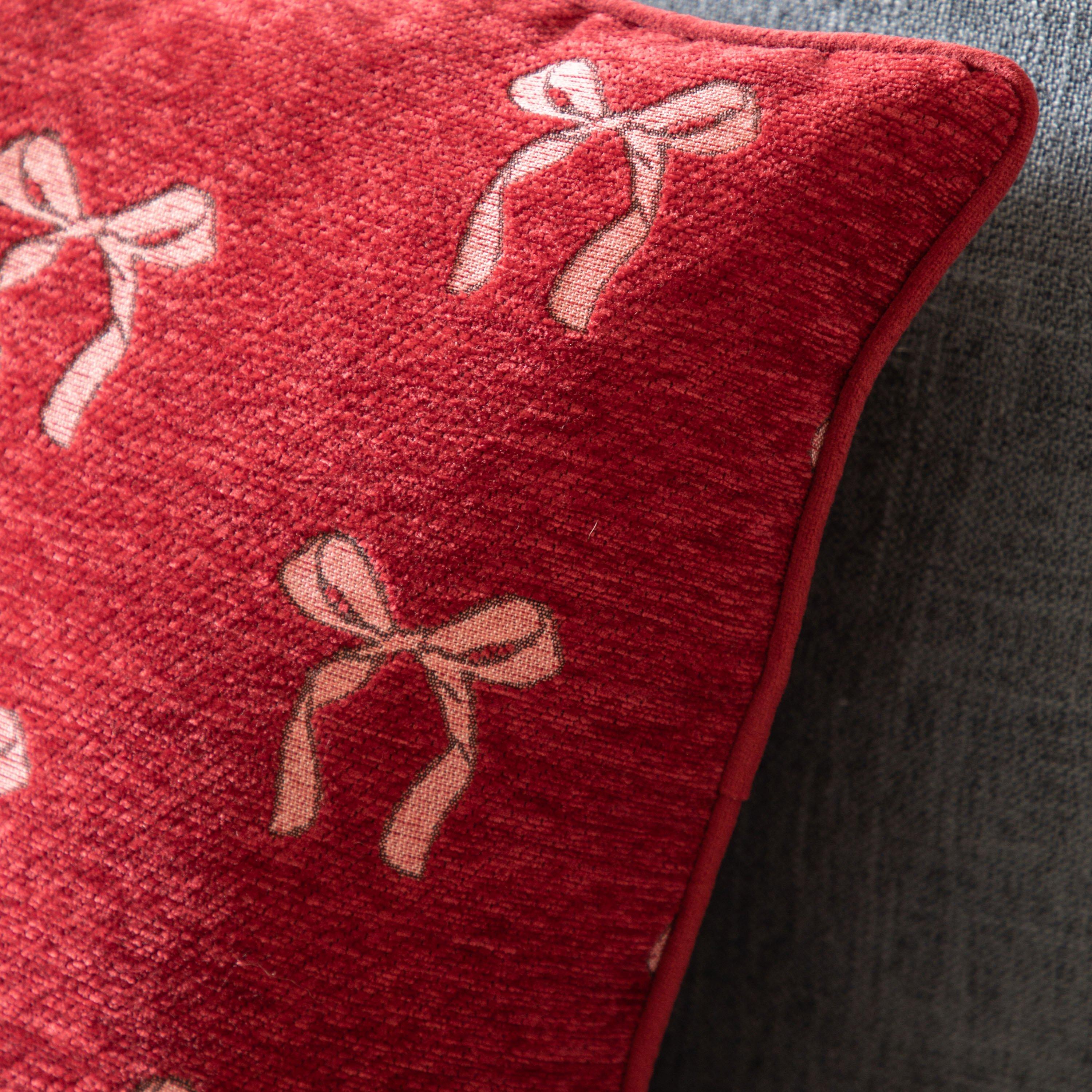 Chenille - Gallery - Heritage Bow Chenille Cushion 450x450mm - 4