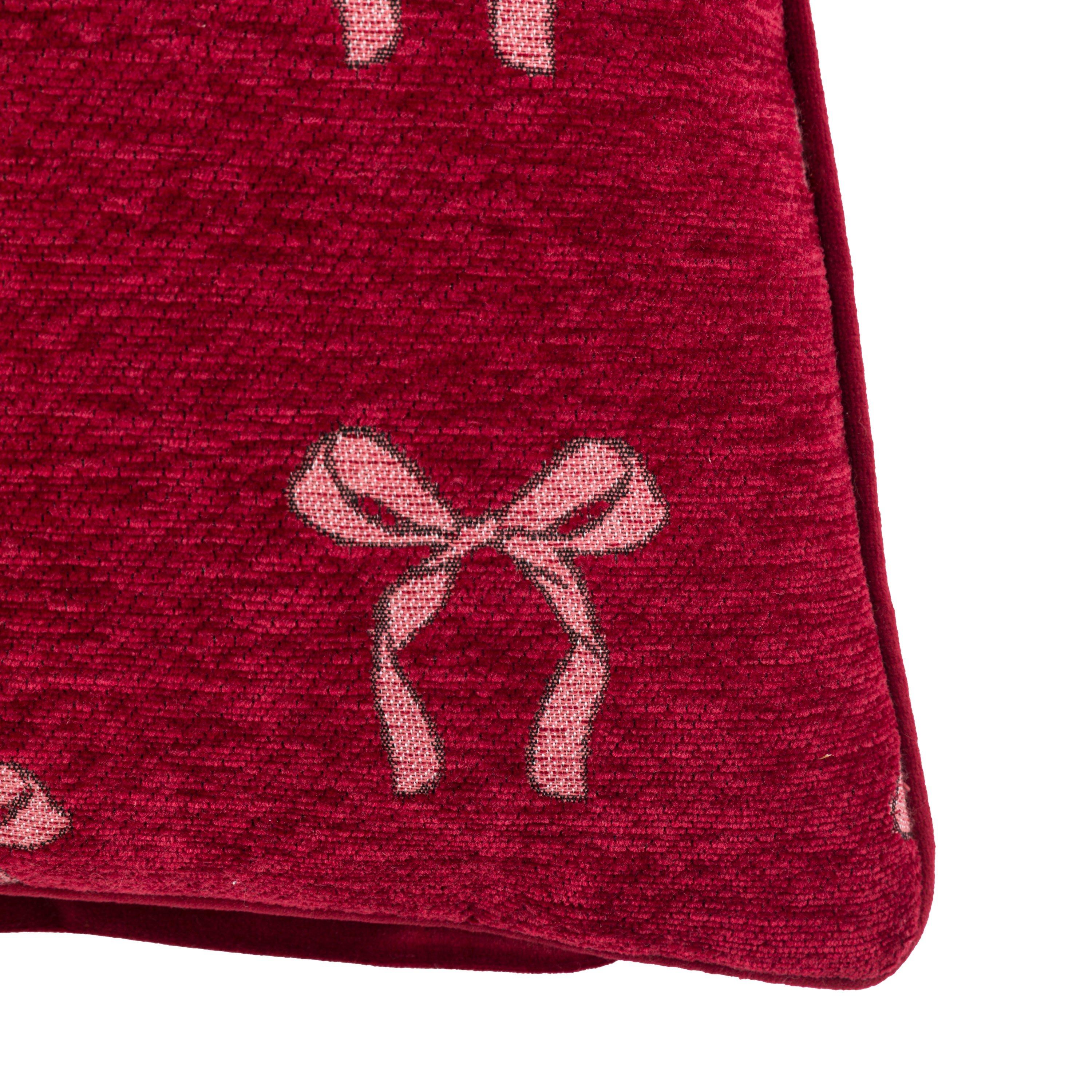 Chenille - Gallery - Heritage Bow Chenille Cushion 450x450mm - 5