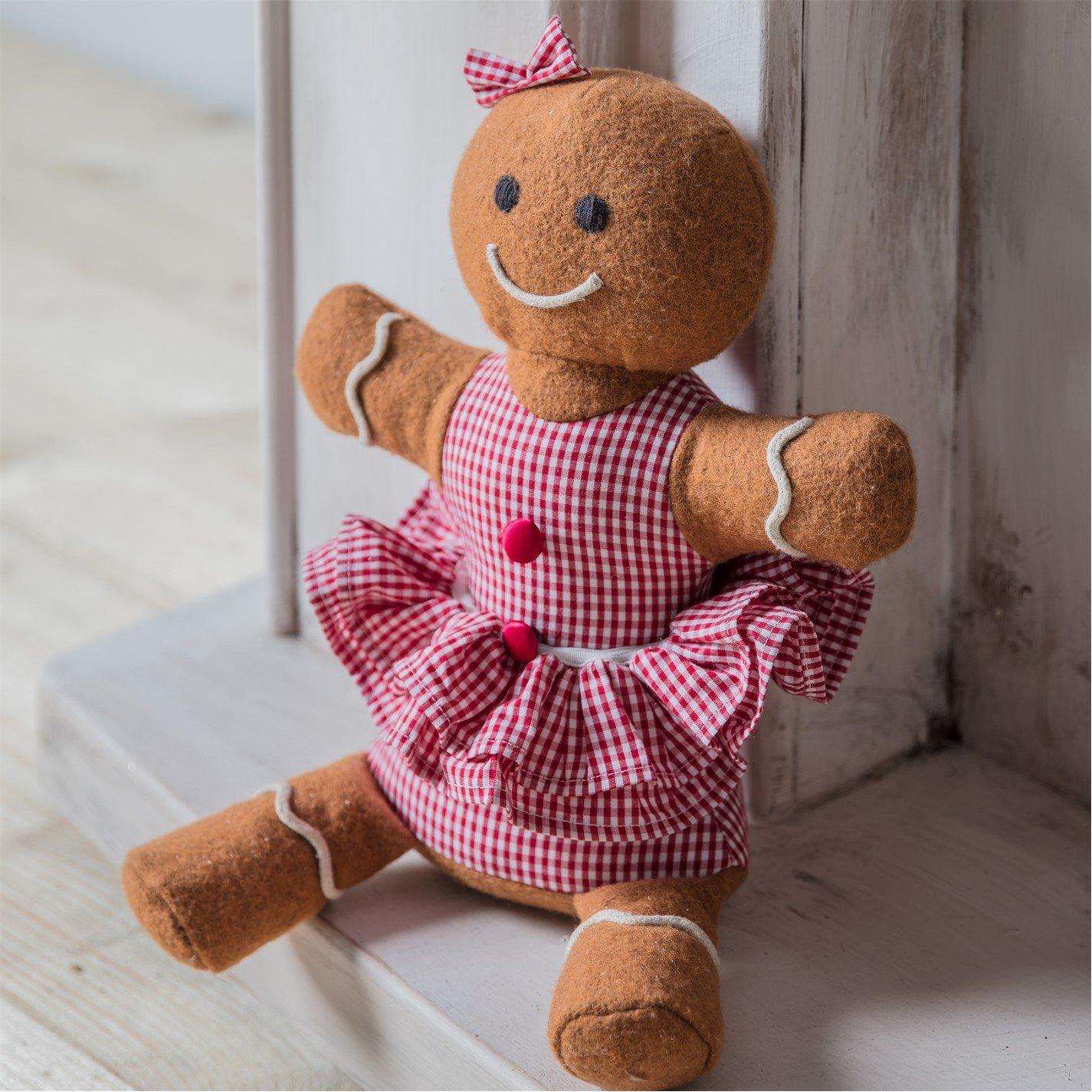 Gingerbread - Gallery - Gingerbread Doorstop Brown/Red - 1