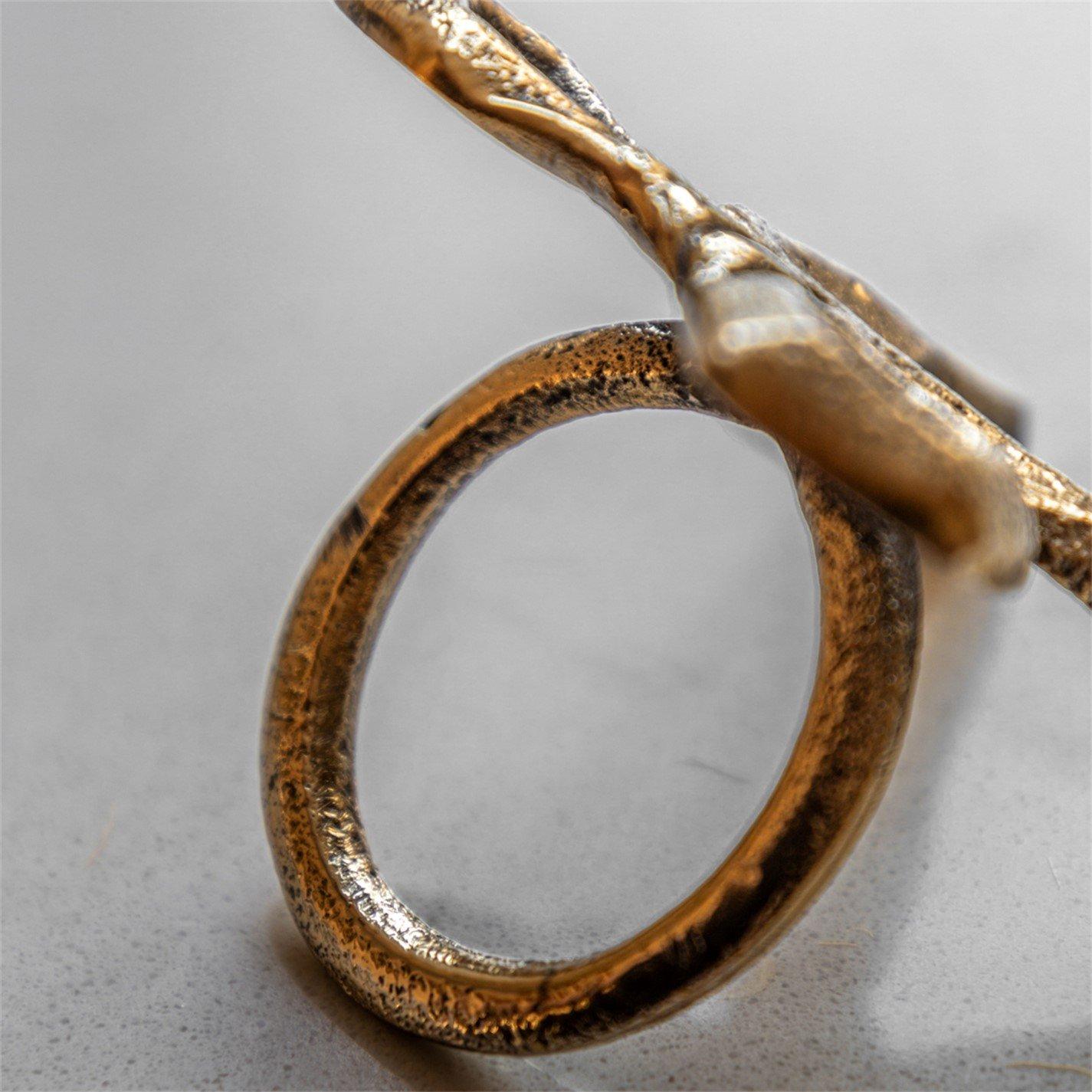 Gold - Gallery - Napkin Ring Antique Gold (4pk) 65x50x65mm - 4