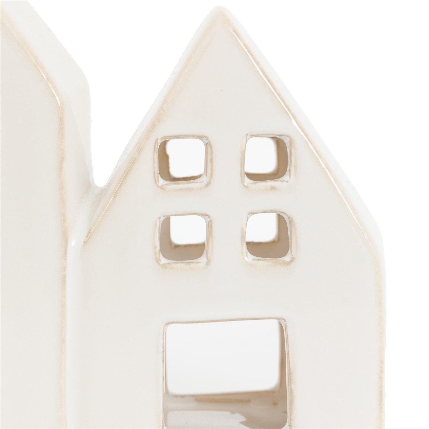 White - Gallery - White Houses Tealight Holder 270x55x155mm - 8