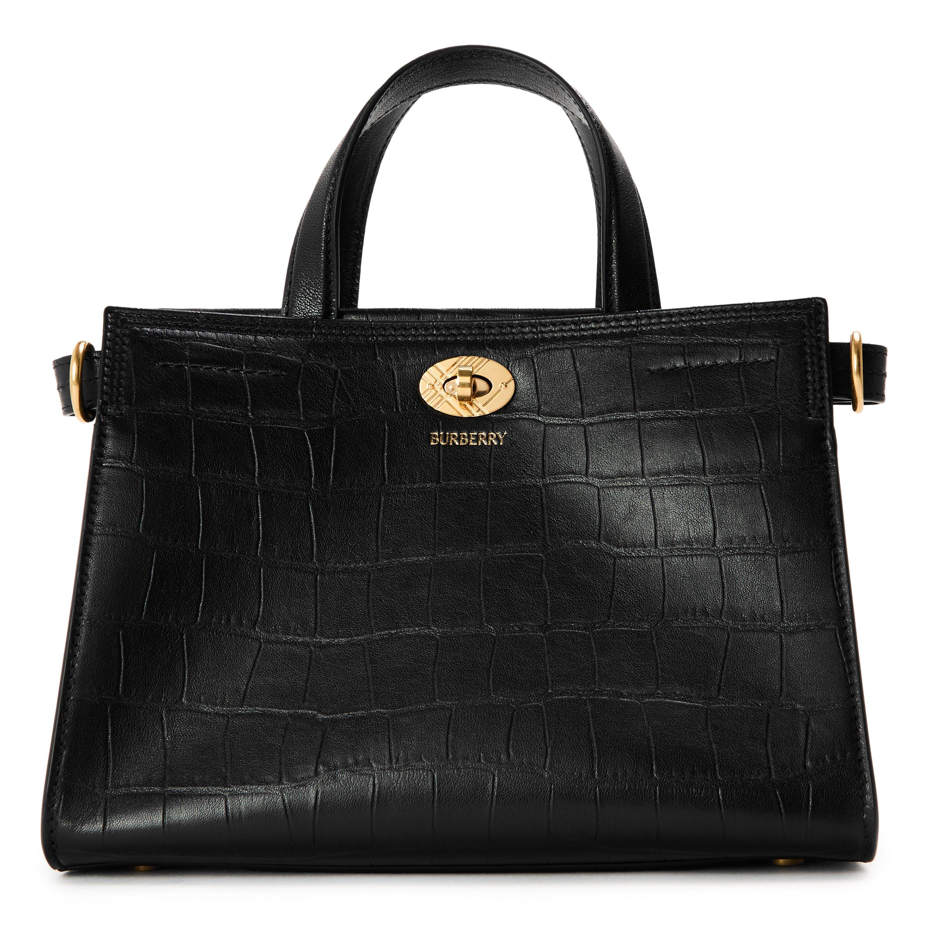 Black - Burberry - Women's Top Handle Bag - 1
