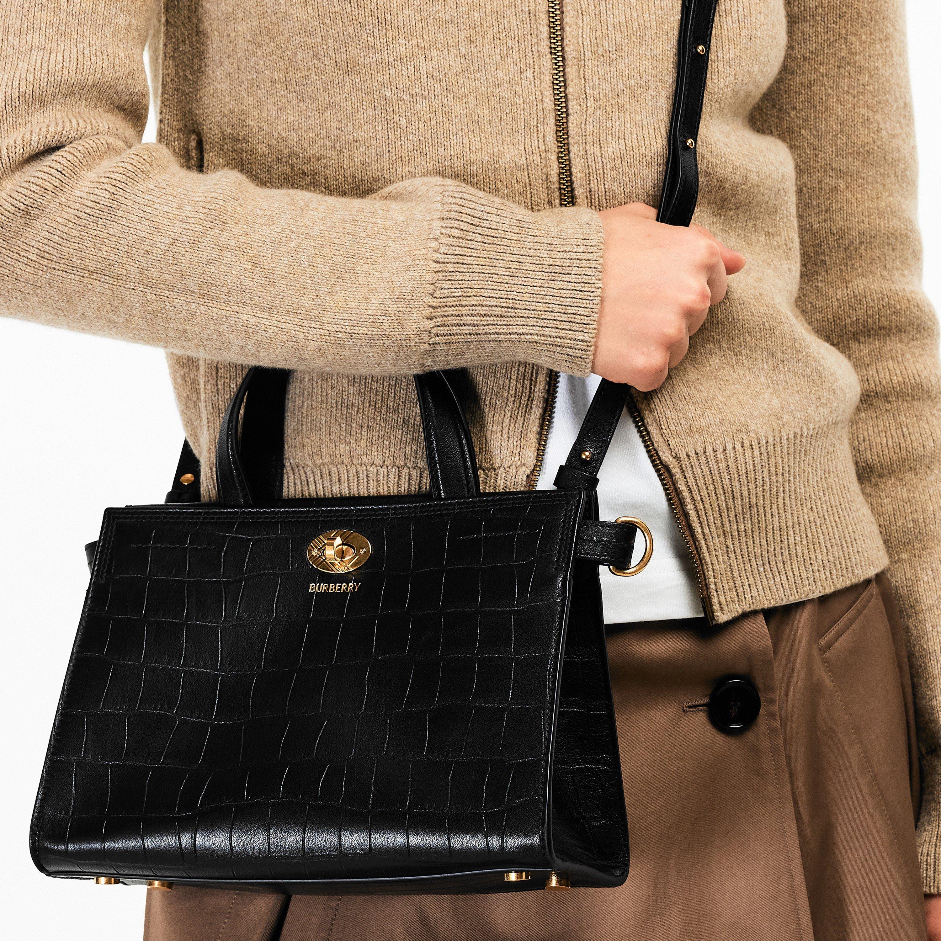 Black - Burberry - Women's Top Handle Bag - 3