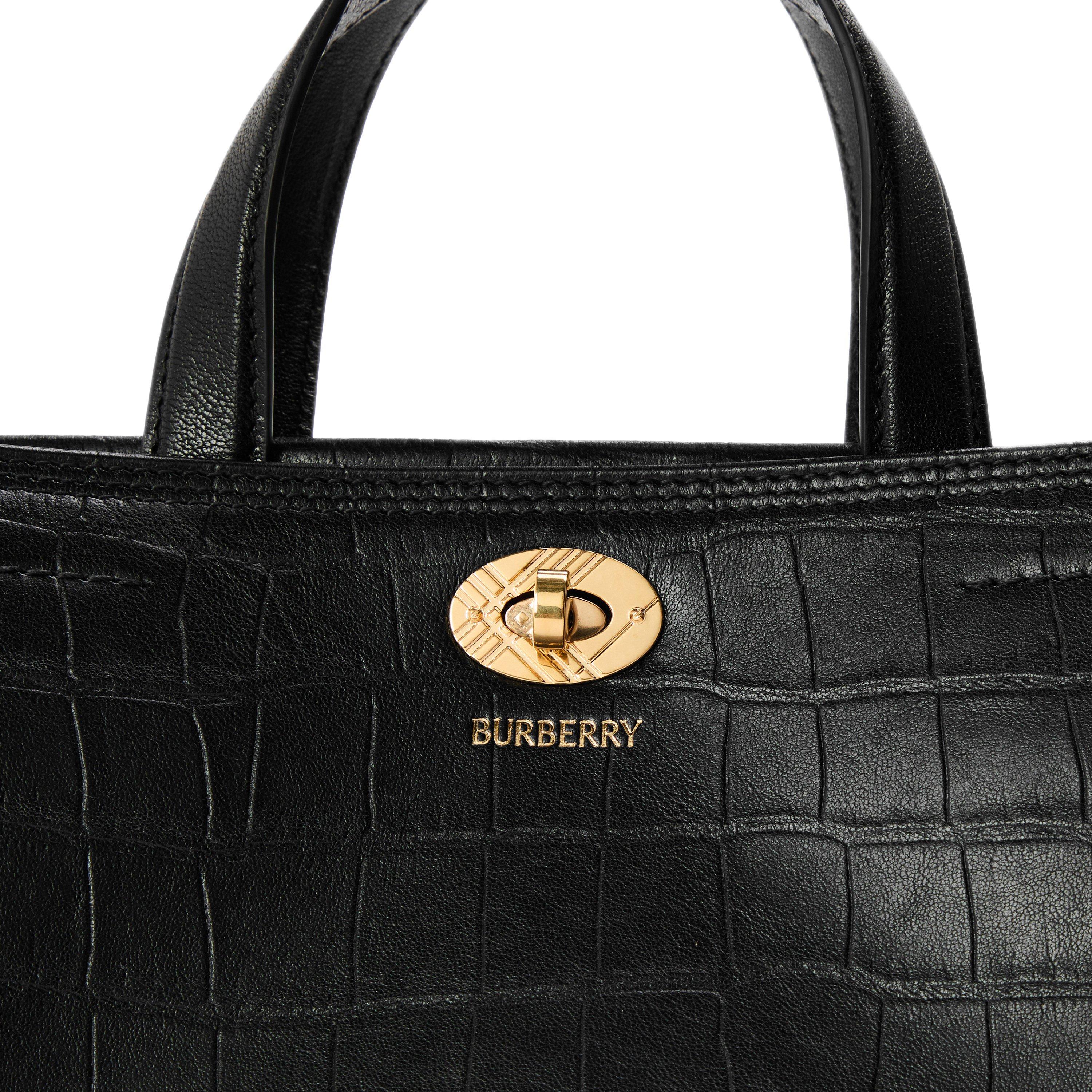 Black - Burberry - Women's Top Handle Bag - 4