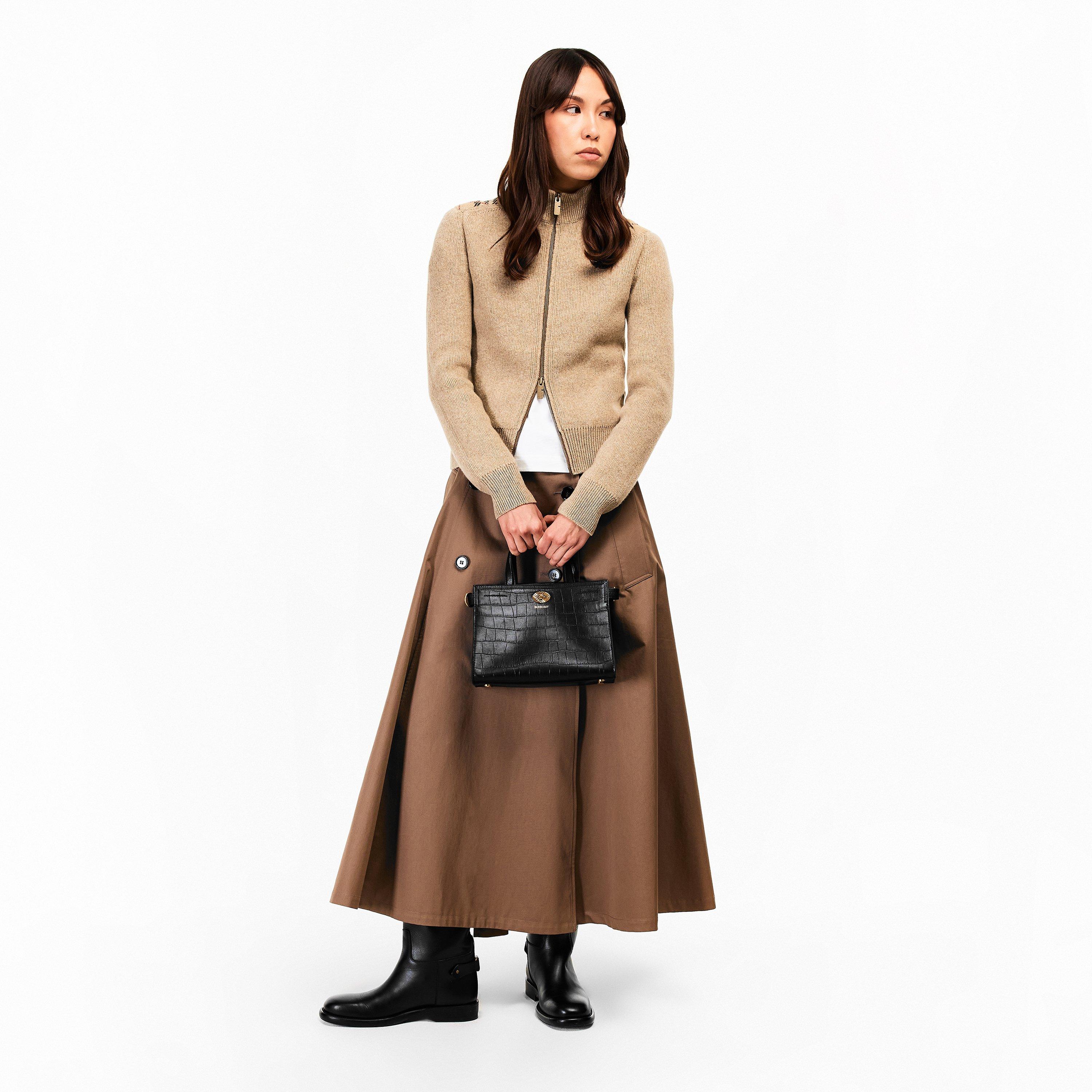 Black - Burberry - Women's Top Handle Bag - 6