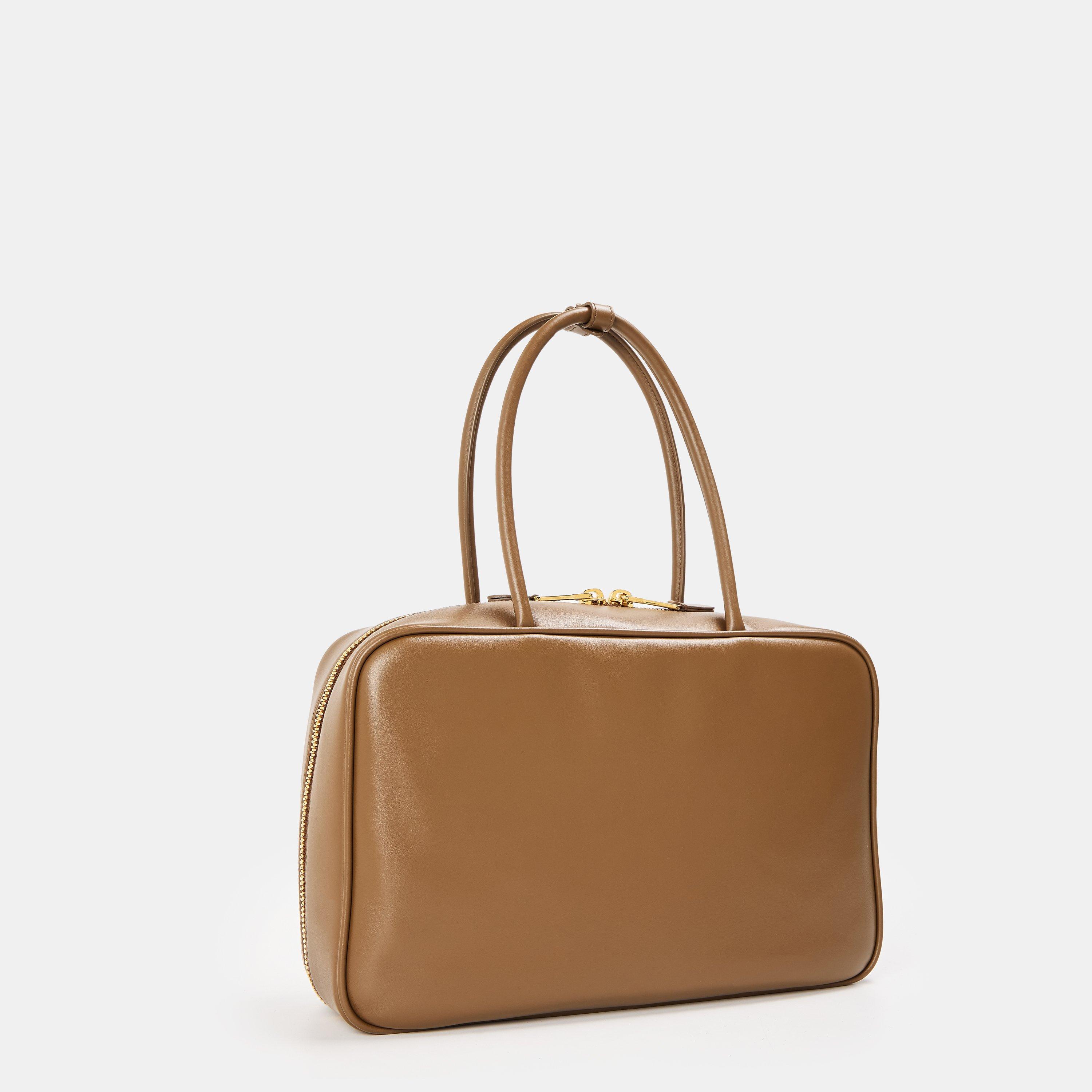 Tundra - Miu Miu - Women's Leather Beau Top Handle Bag - 2