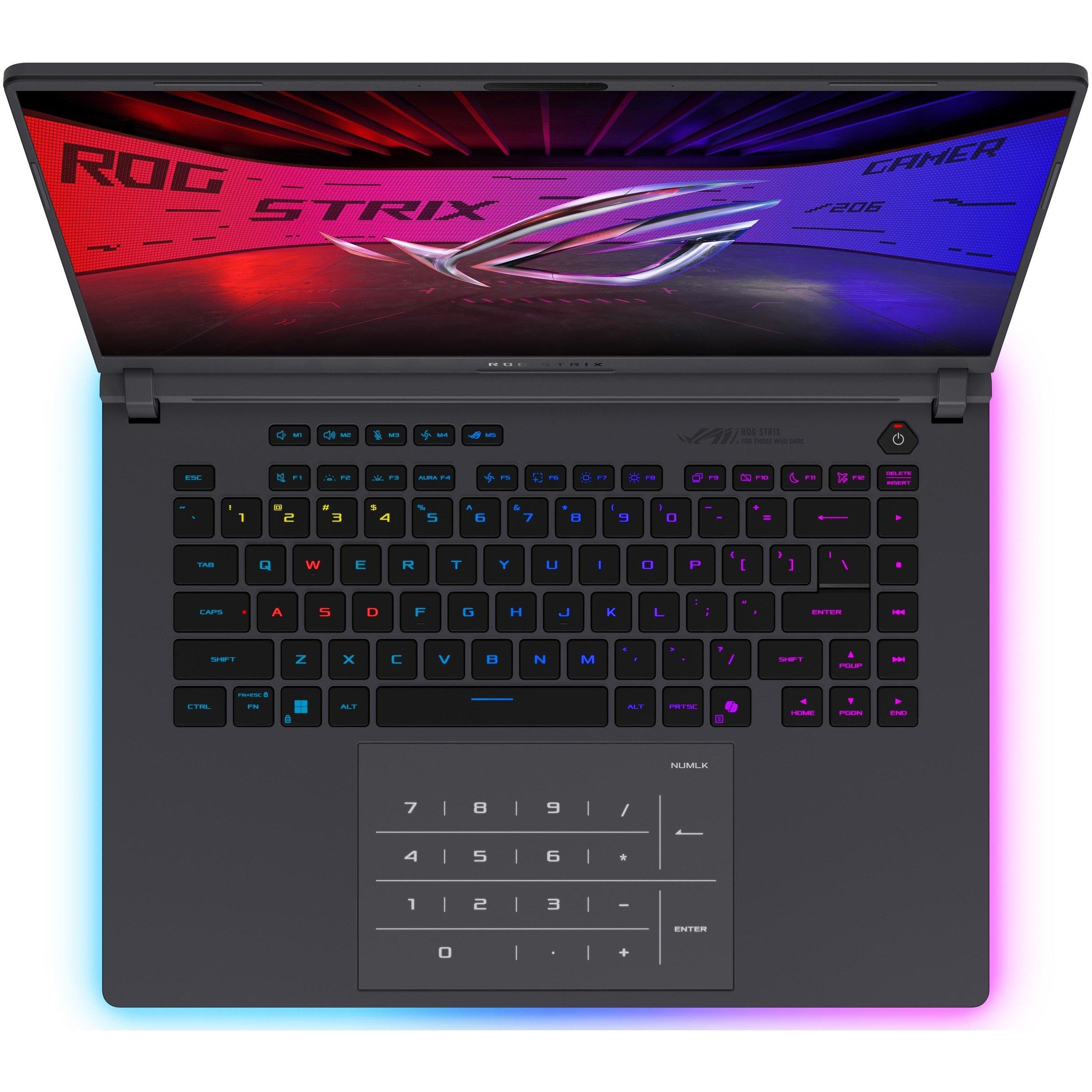 Cinza Eclipse - ASUS - Strix G16 16 Inch Gaming Laptop - Intel Core Ultra 9 275HX 32GB 2TB SSD RTX 5070 Ti - 3