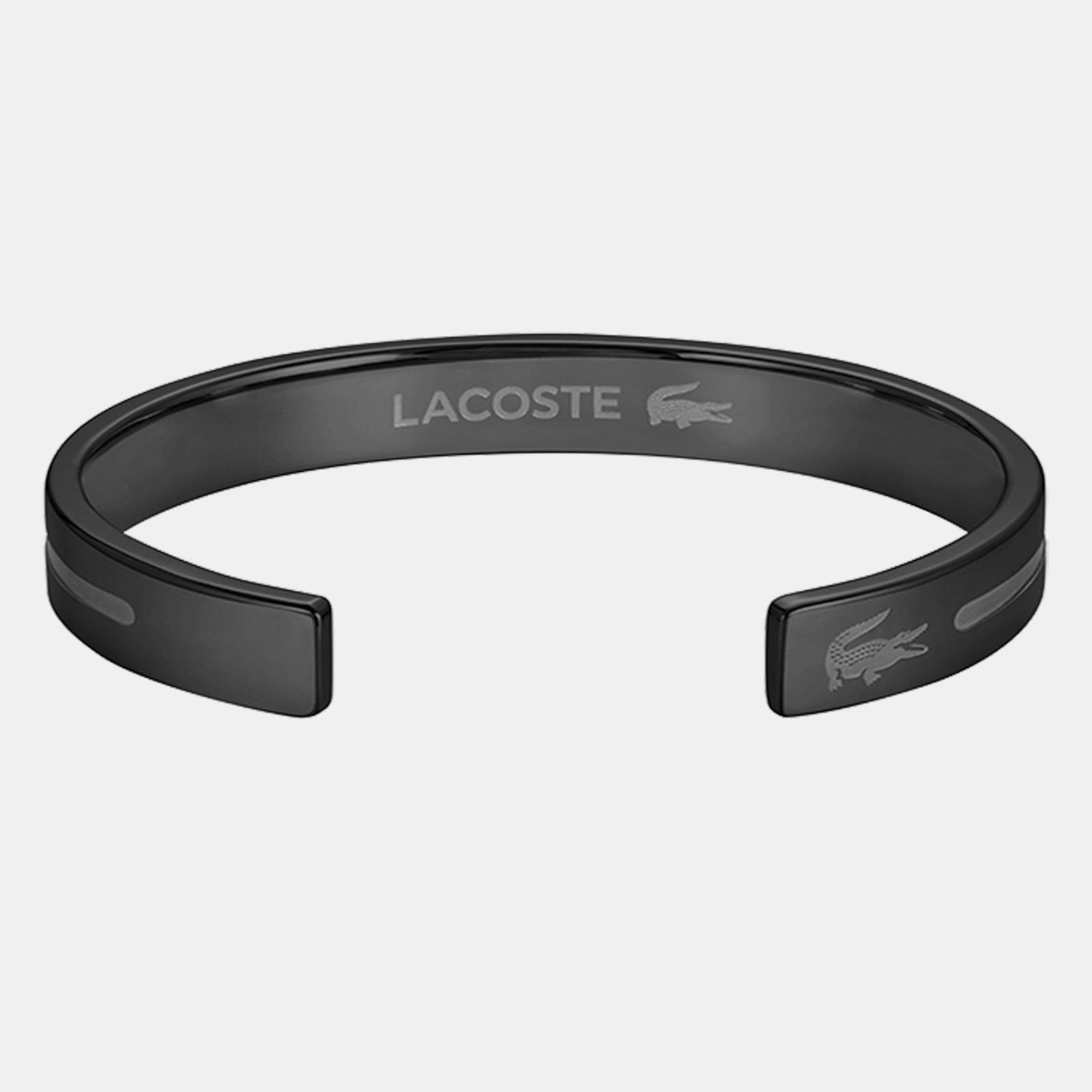 Black - Lacoste - Mens Adventurer Bangle Bracelet - 3