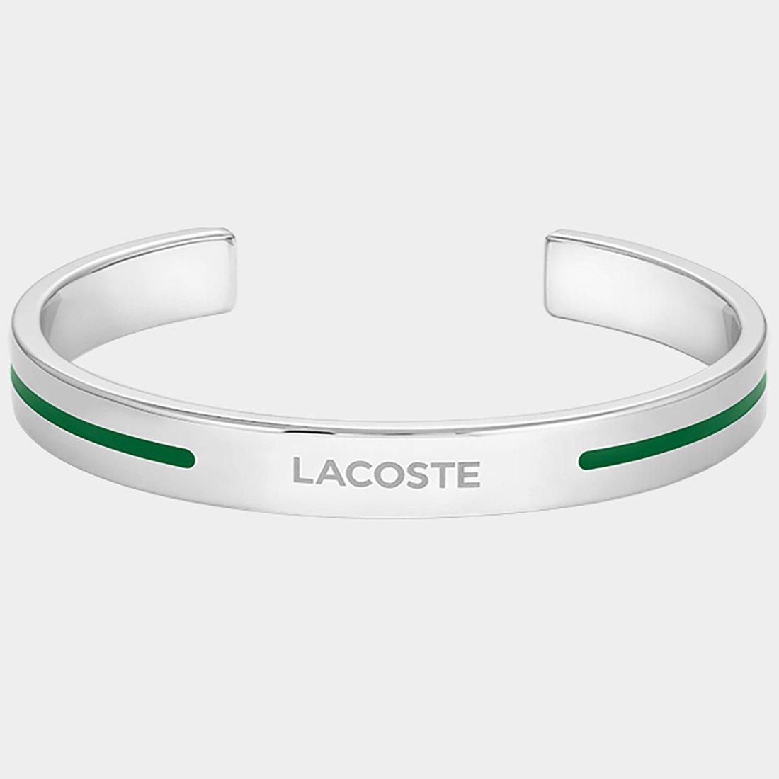 Lacoste Mens Adventurer Bangle Bracelet - Silver