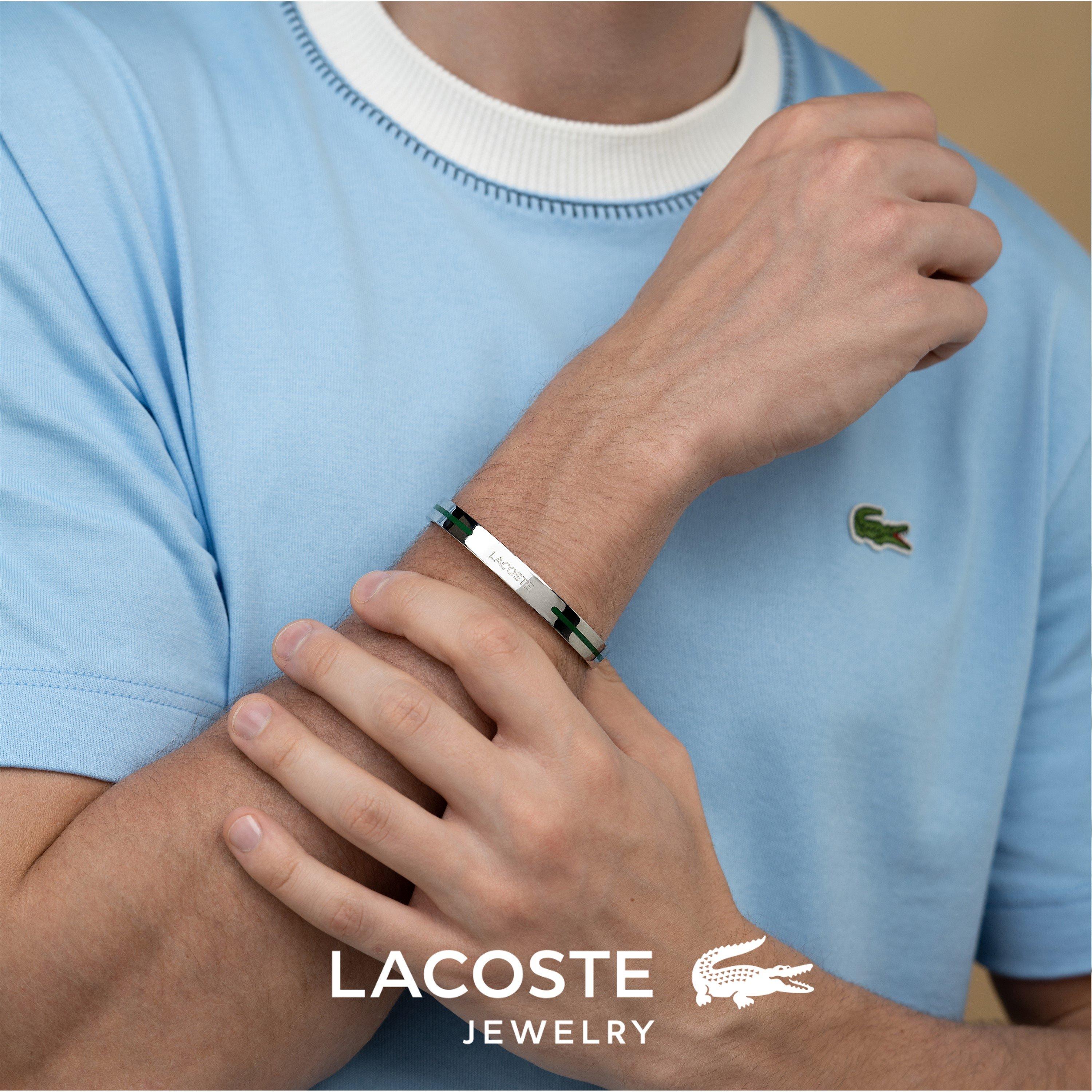 Silver - Lacoste - Lacoste Mens Adventurer Bangle Bracelet - 3