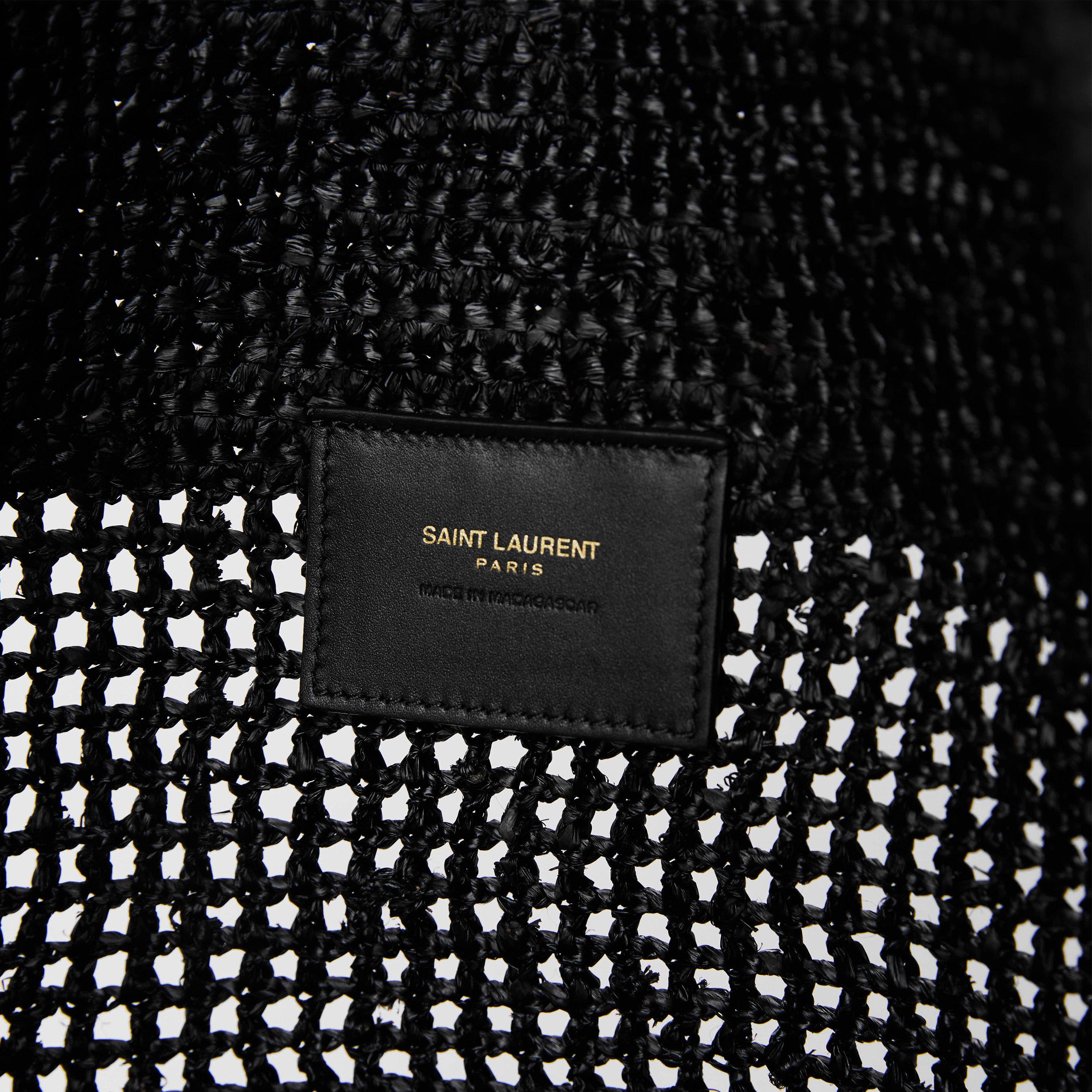 Nero/Nero - Saint Laurent - Saint Raffia Icare Ld62 - 4