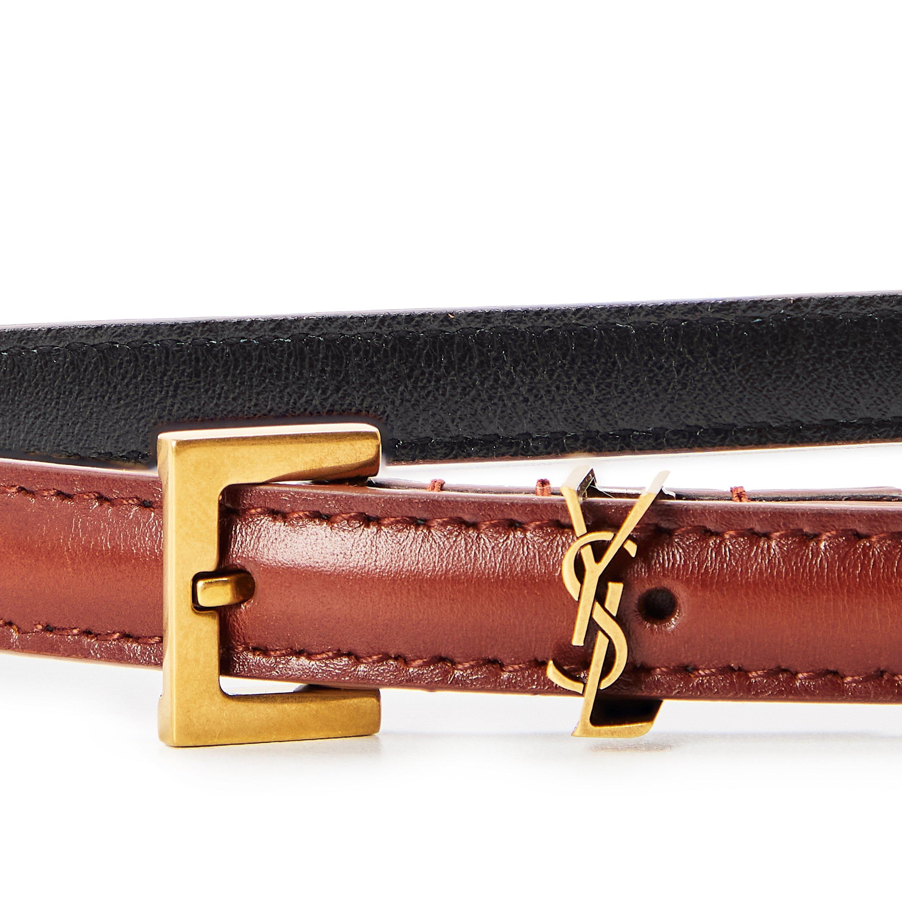 Drk Wet Clay - Saint Laurent - Saint Slim Belt Ld62 - 3