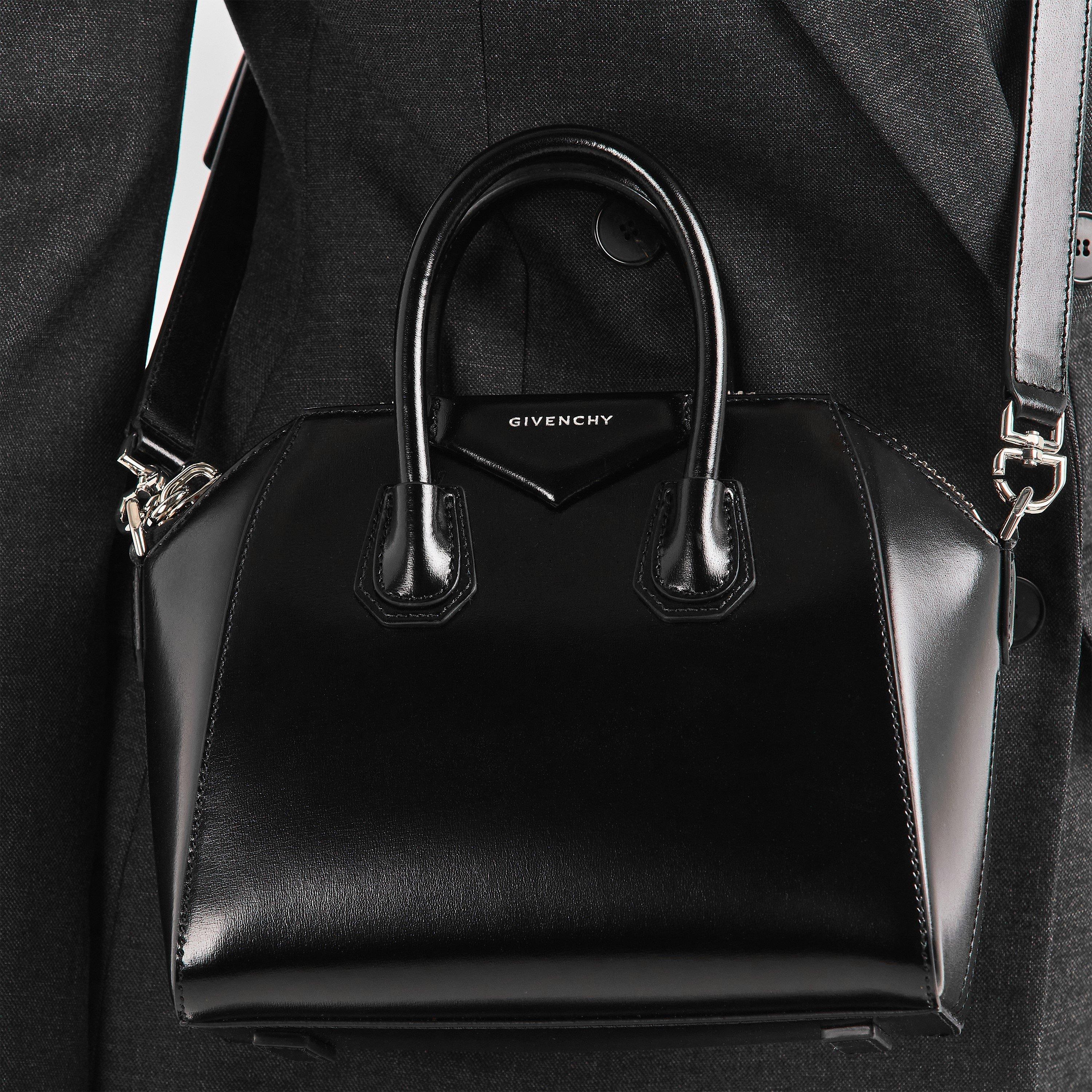 Black - GIVENCHY - Women's GIV Mni Antigona Top Handle Bag - 3
