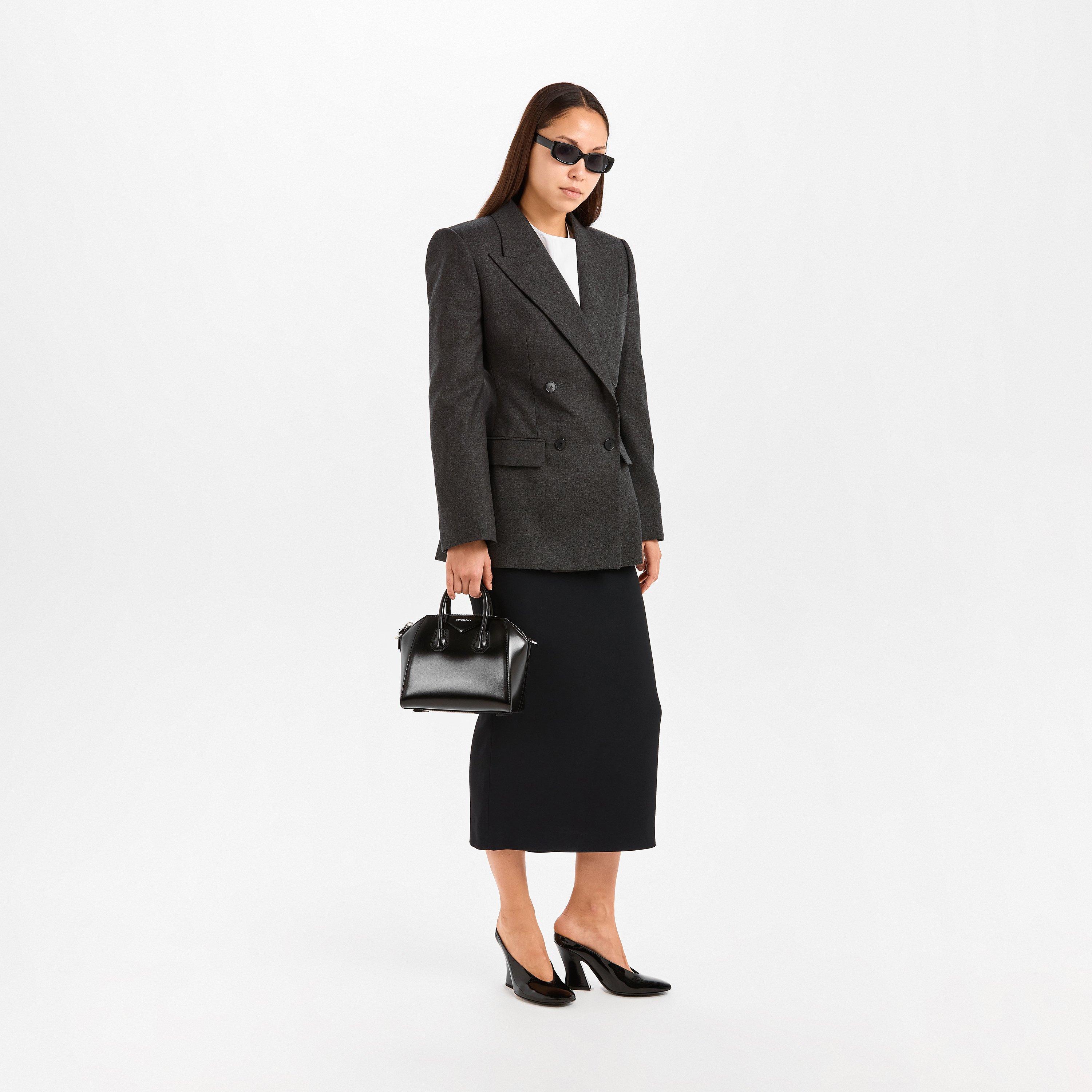 Black - GIVENCHY - Women's GIV Mni Antigona Top Handle Bag - 6