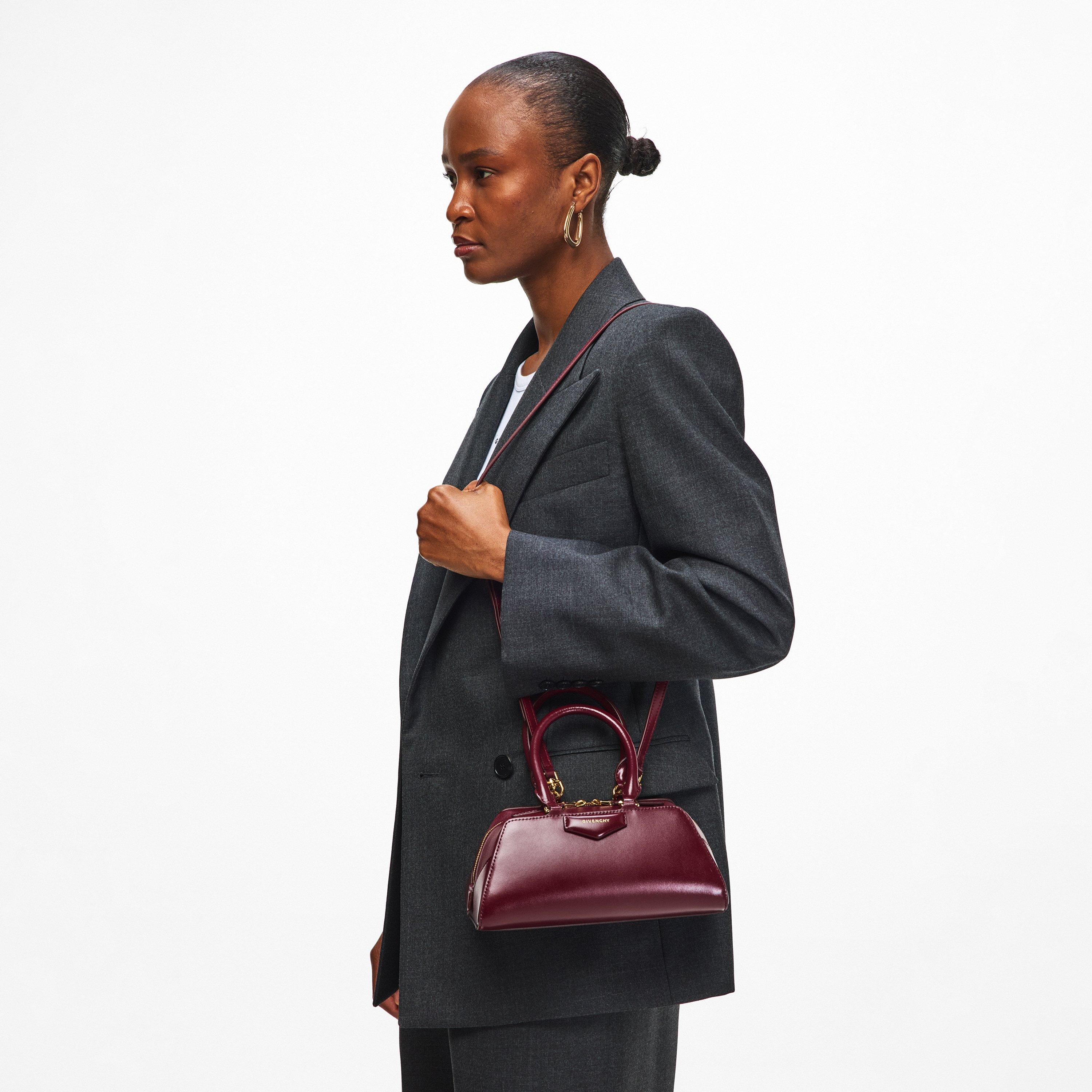 Burgundy - GIVENCHY - Women's GIV EW Antigona Top Handle Bag - 3