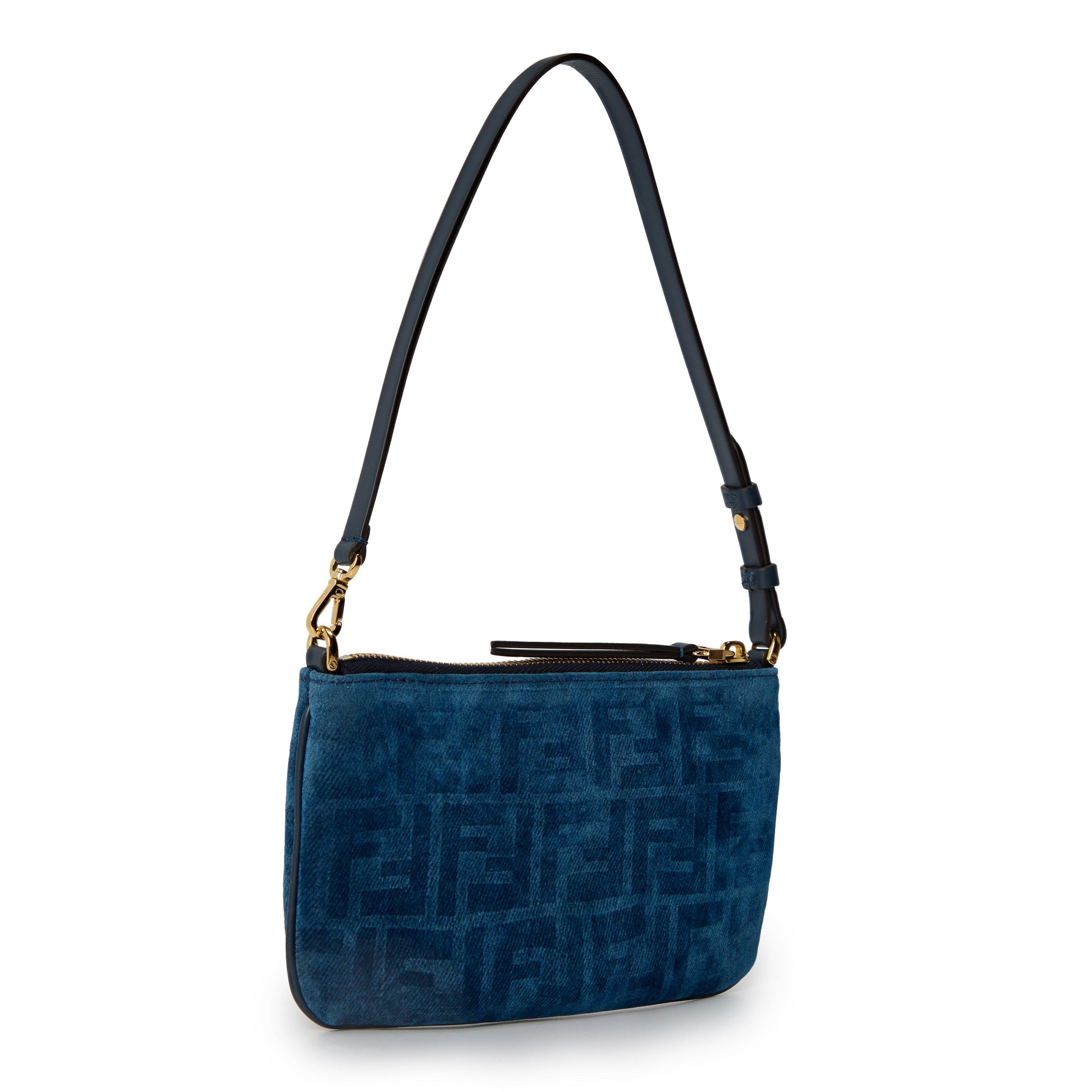 Blue - Fendi - Women's FF Flat Pouch - 2