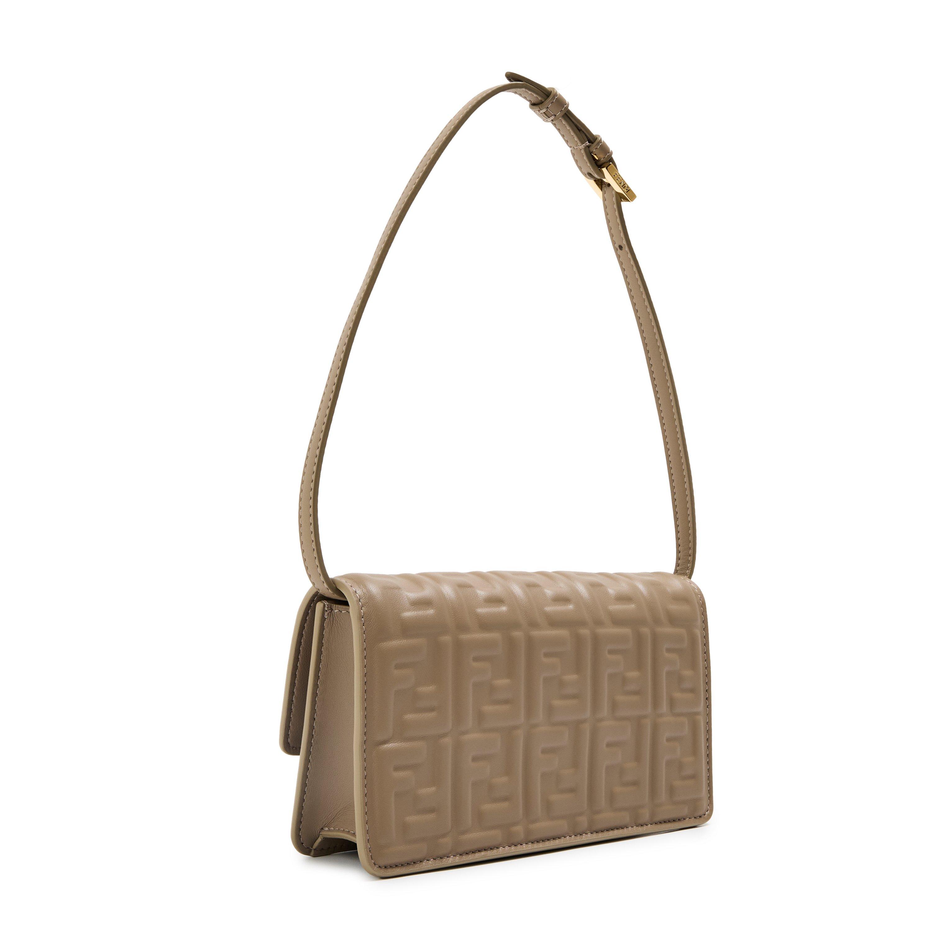 Tortora - Fendi - Women's Leather Wallet On Chain - 2