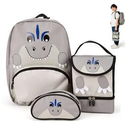 Zappi Co Zappi Co Baby Animal Backpack Set T-Rex (Backpack Lunch Box Pencil Case)