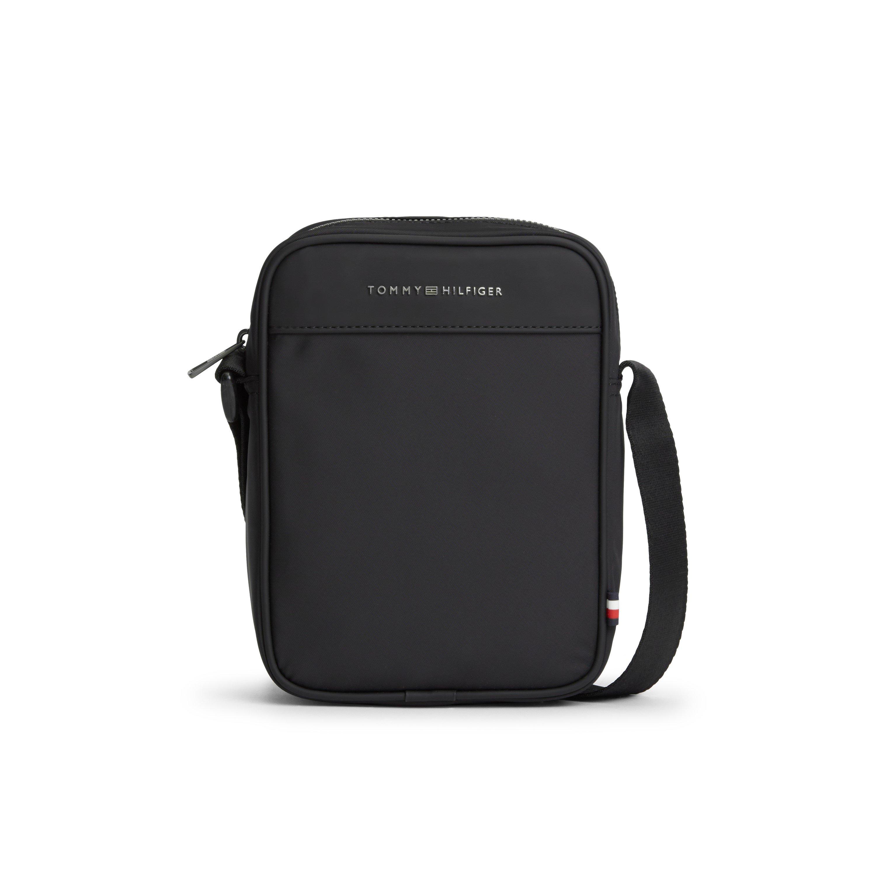 Tommy Hilfiger Repreve Logo Crossbody Reporter Bag - Black