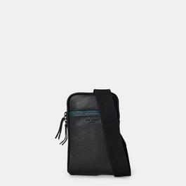 Ted Baker Ted Baker Stripe Leather Phone Carrier