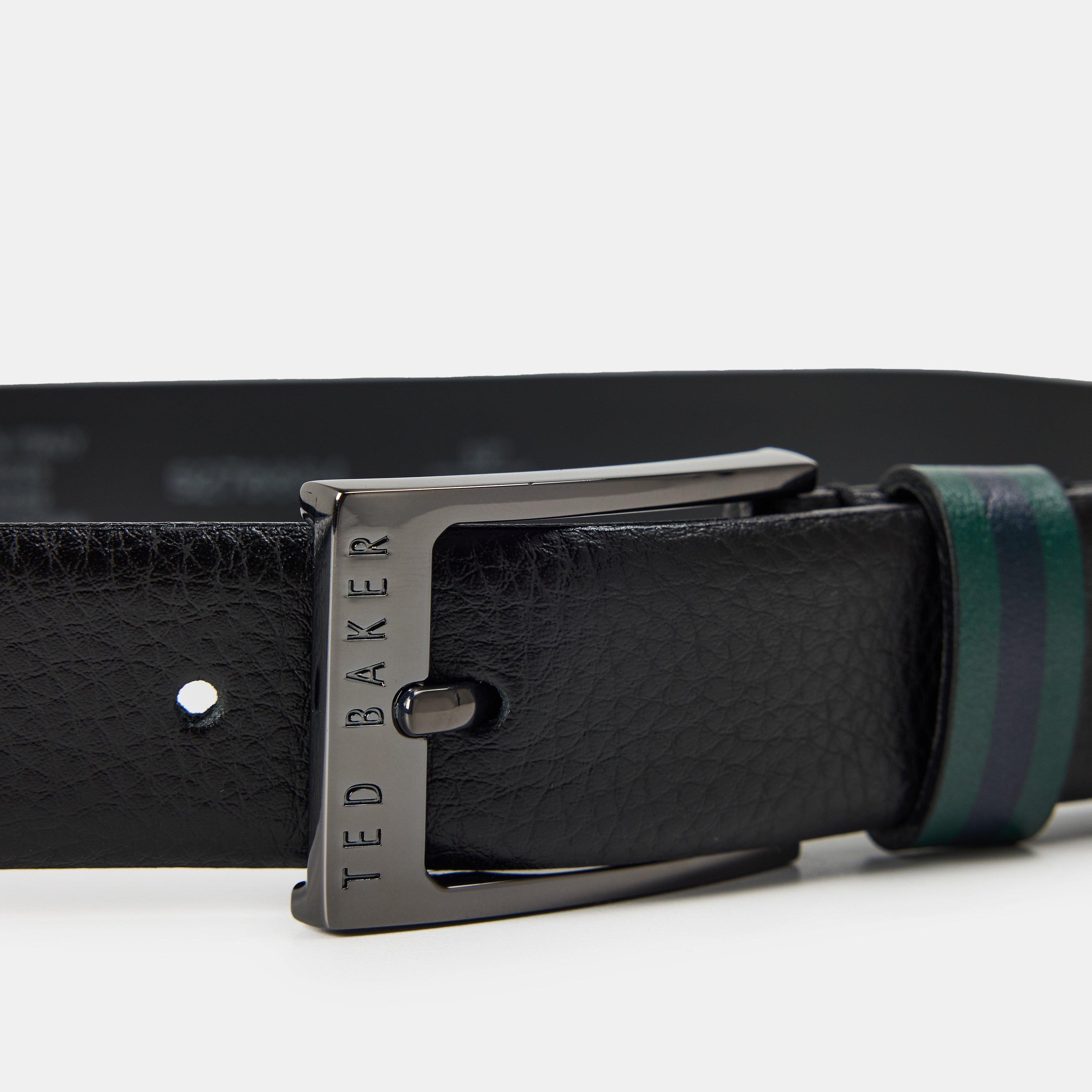 Black - Ted Baker - Men's Leather Belt - 3