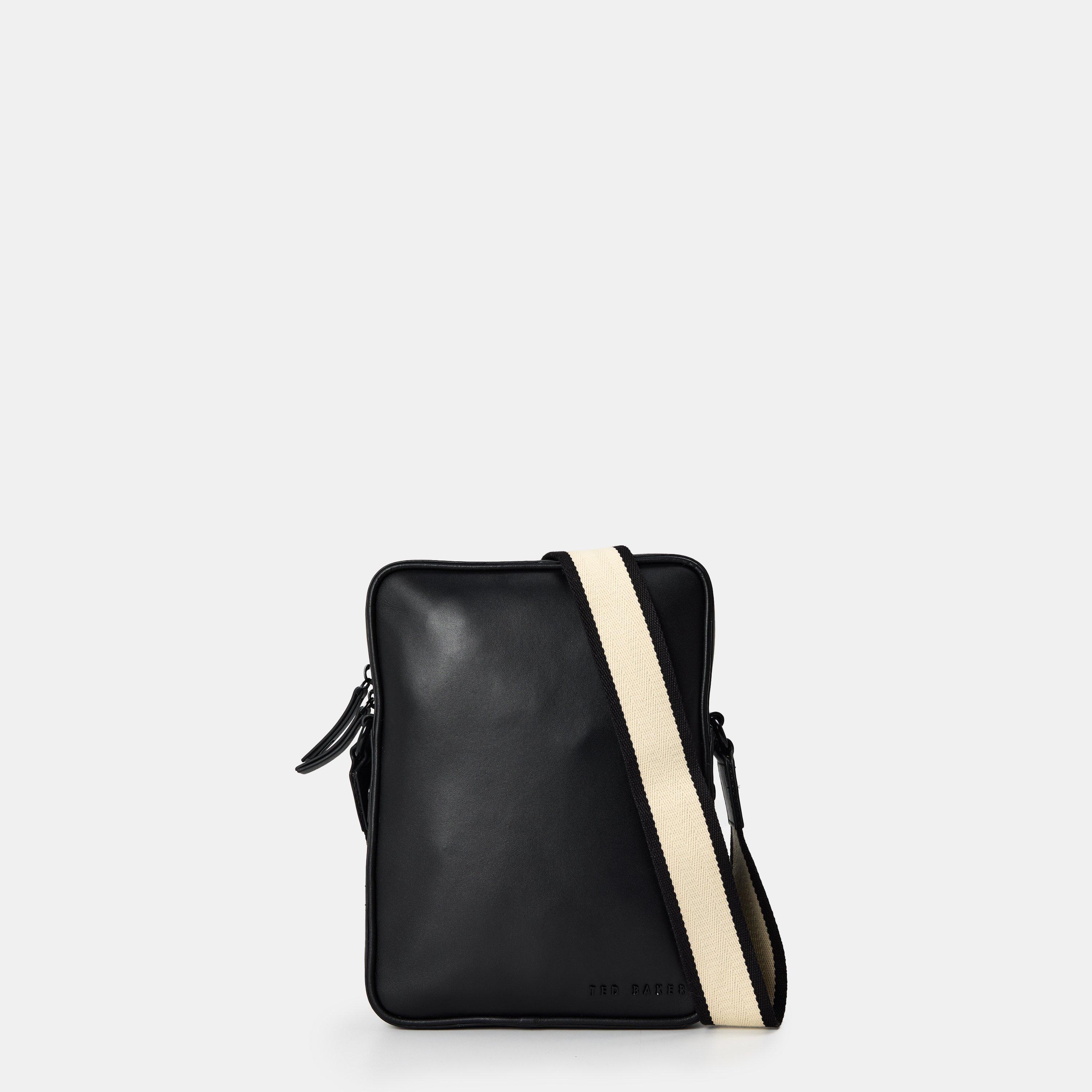 Black - Ted Baker - Ted Leather Flight Bag - 1