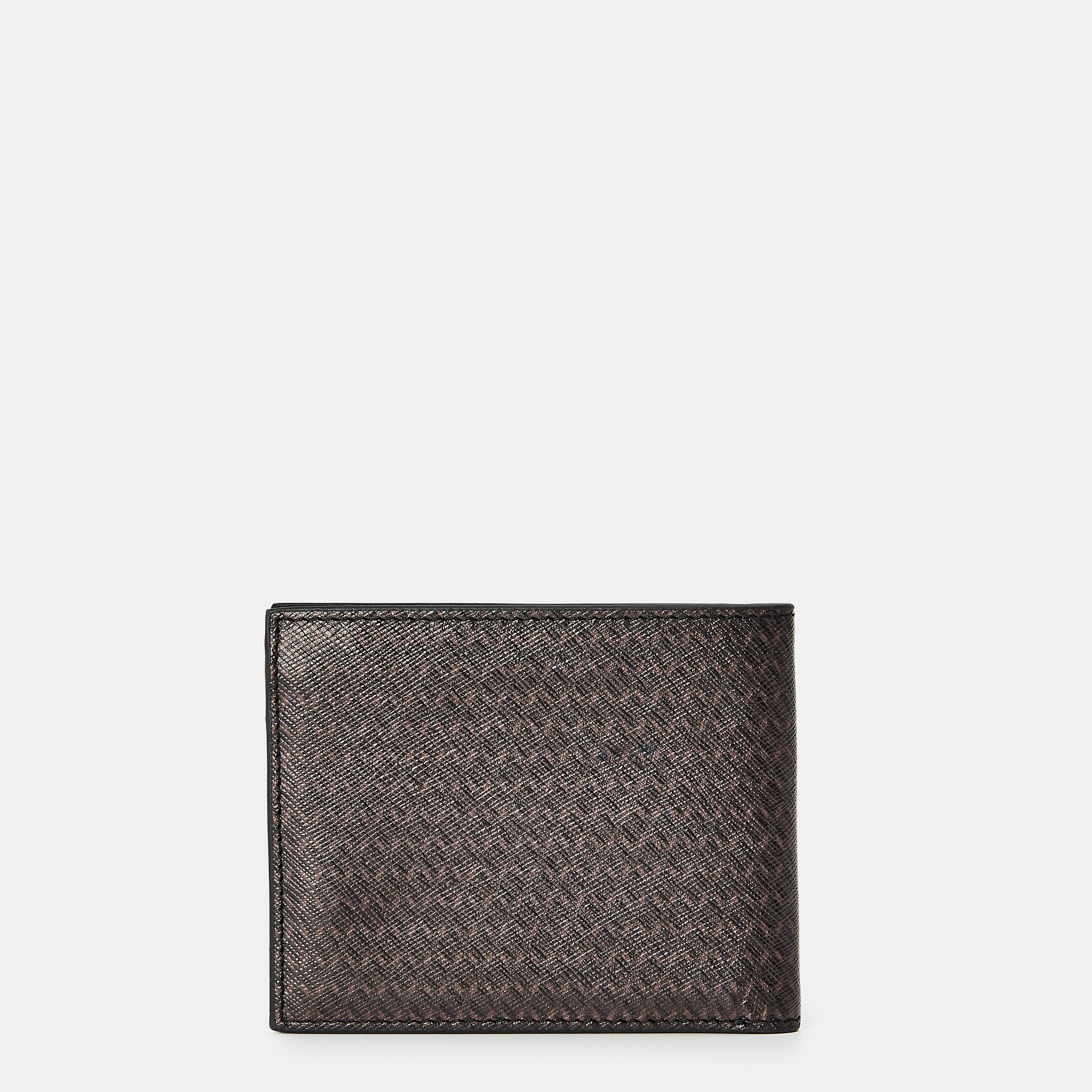 Negro - Ted Baker - Men's Print Billfold Wallet - 2