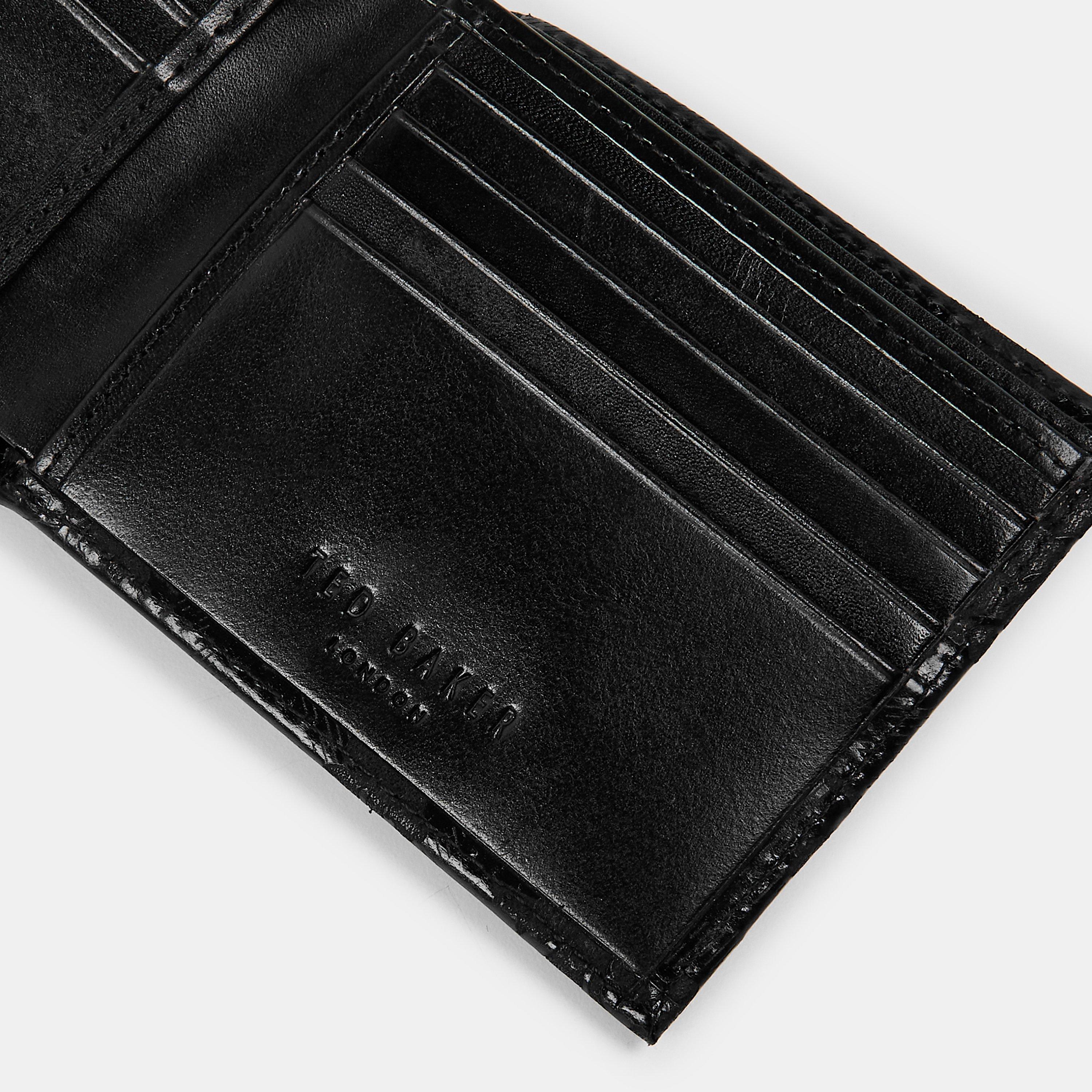 Black - Ted Baker - Men's Trifold Wallet - 3