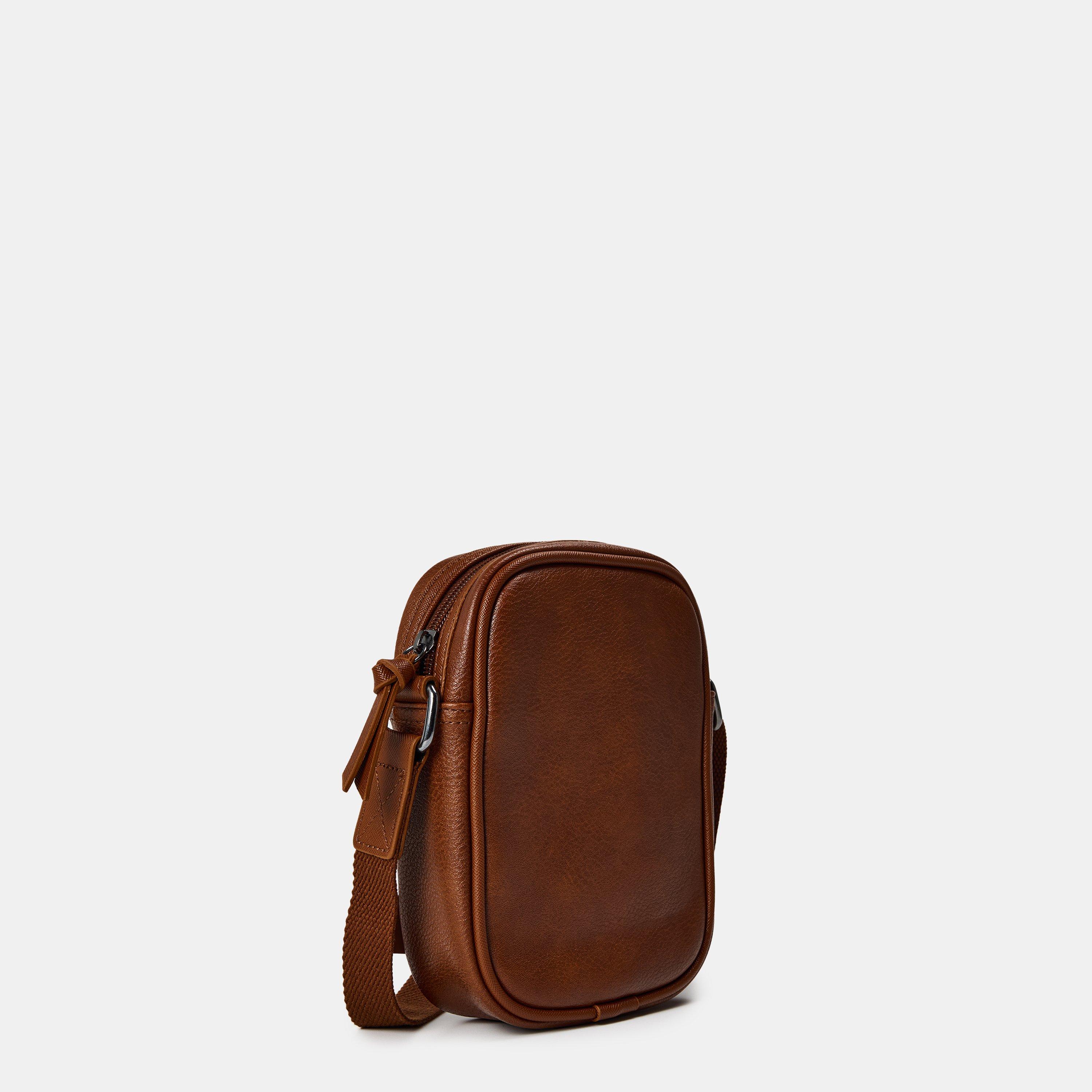 Tan - Ted Baker - Men's Striped Flight Cross Body Bag - 2