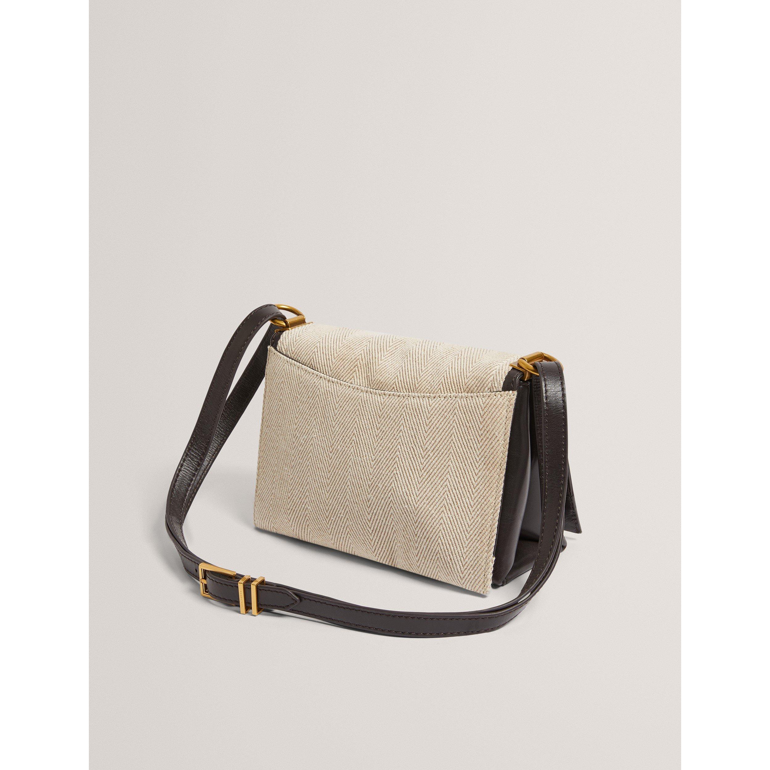 Brn-Choc - Ted Baker - Women's Canvas Cross Body Bag - 2