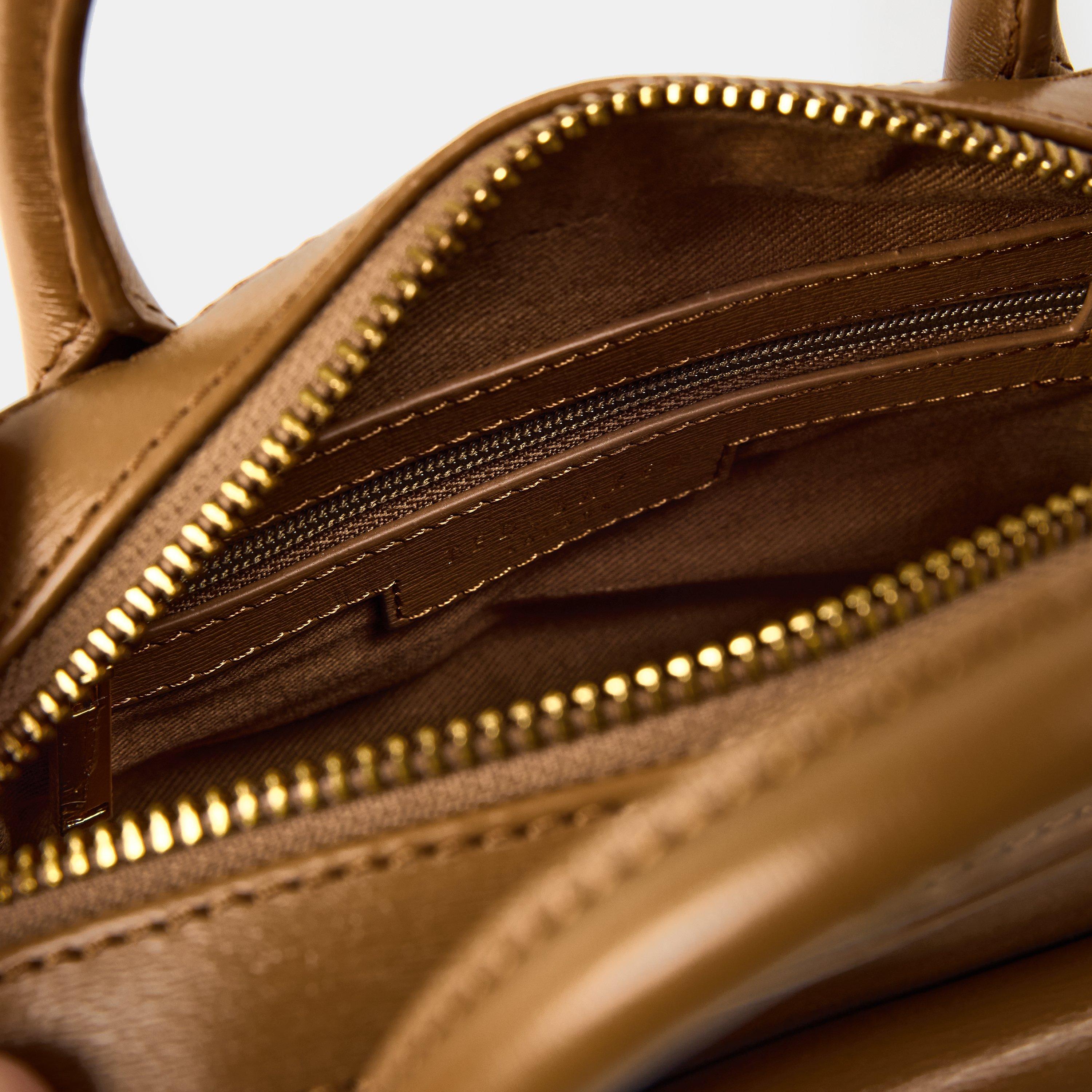 Brown - Ted Baker - Women's Leather Cross Body Bag - 4